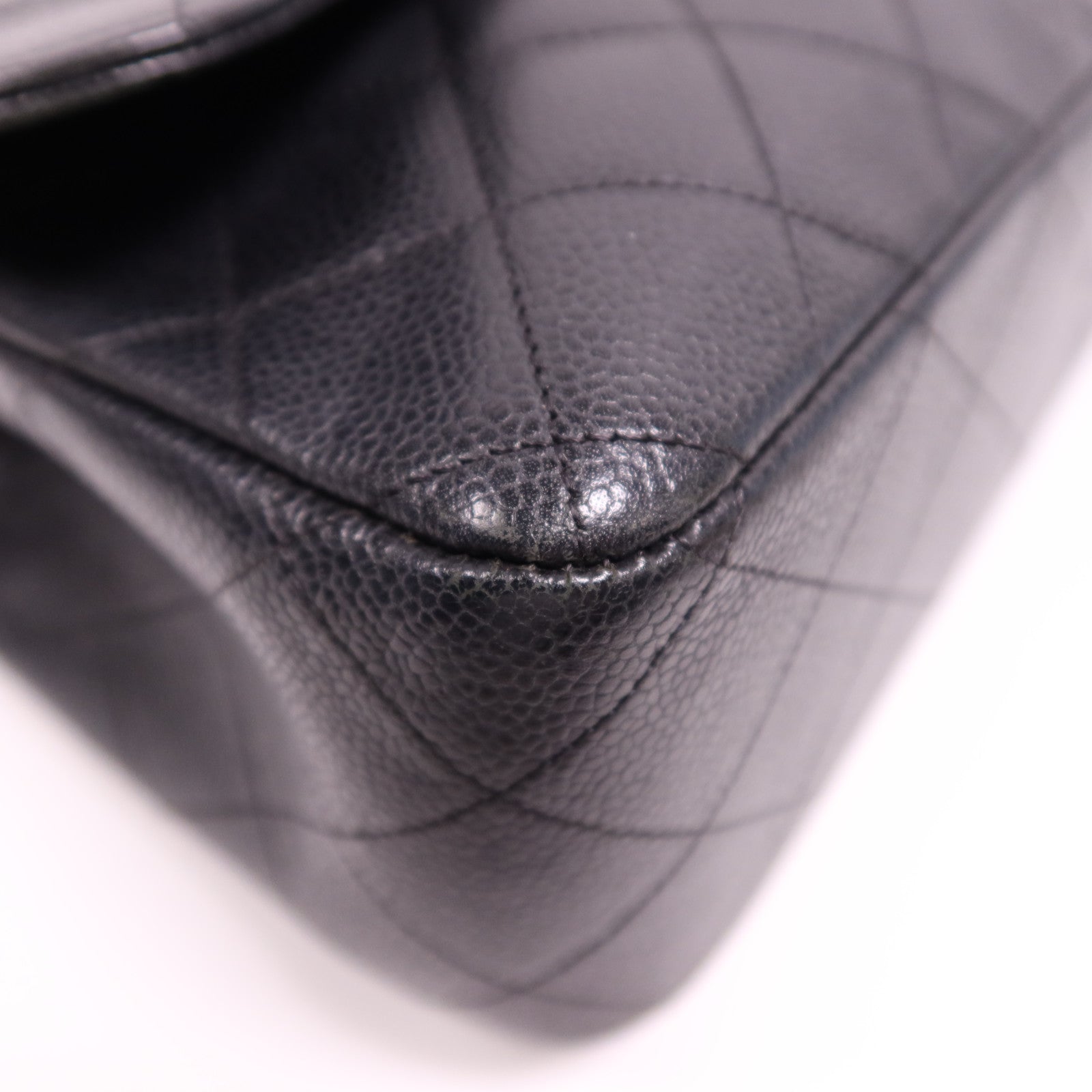 CHANEL 牛皮皮革Large Classic金扣鏈帶肩背袋