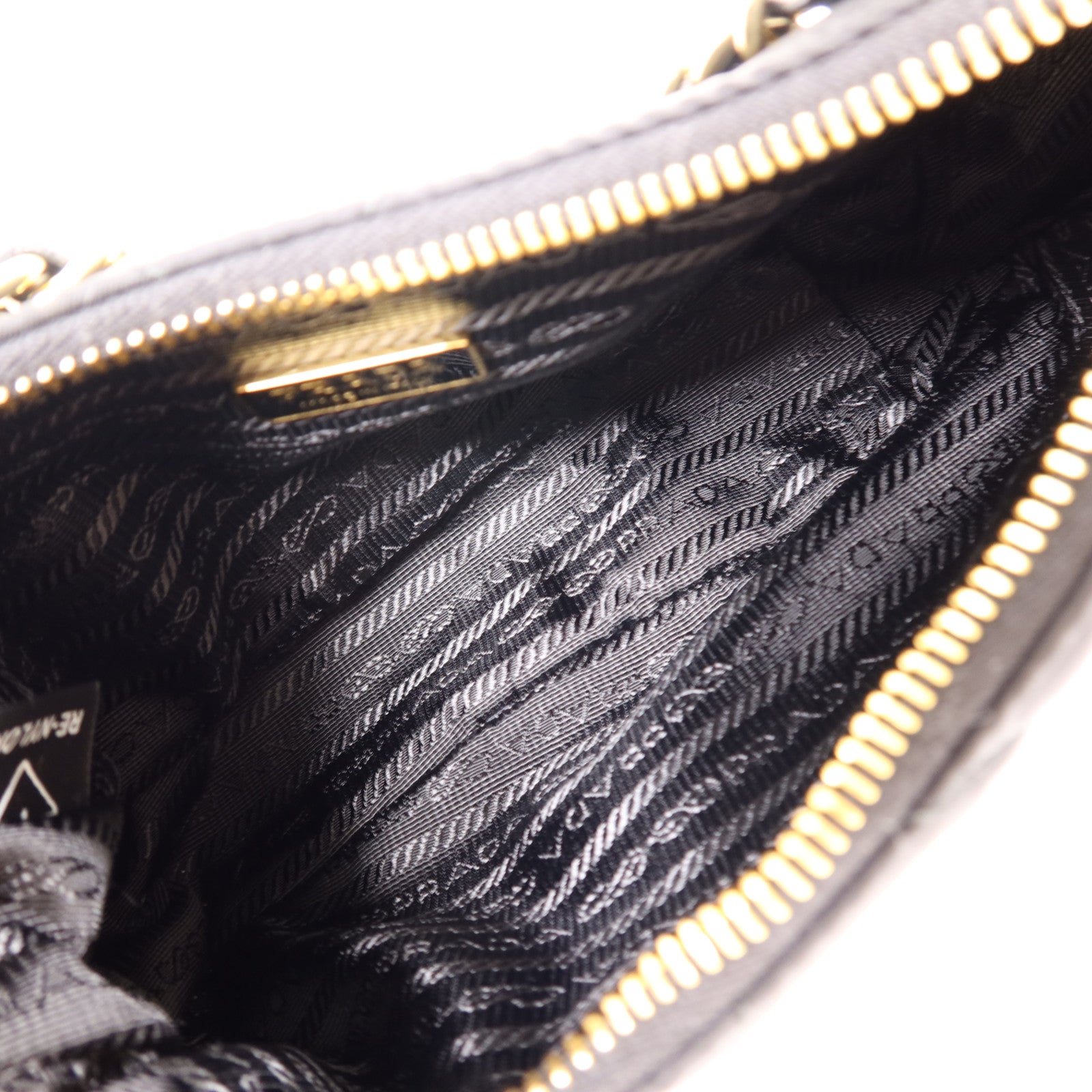 PRADA GHW Re-Edition 1995 2 Way Bag Nylon Black