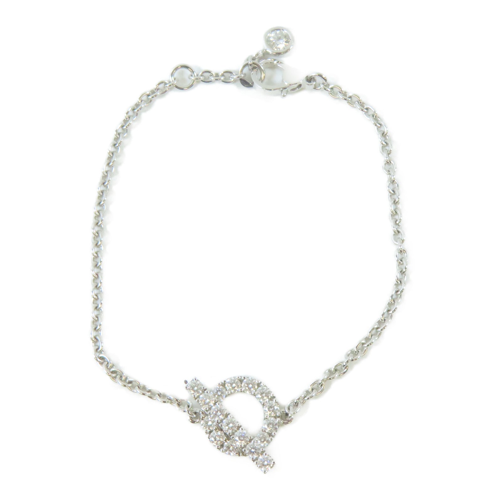 HERMES 【激減優惠】18K白金Finesse XS Diamond Bracelet 0.55ct鑽石手鏈#14.25cm