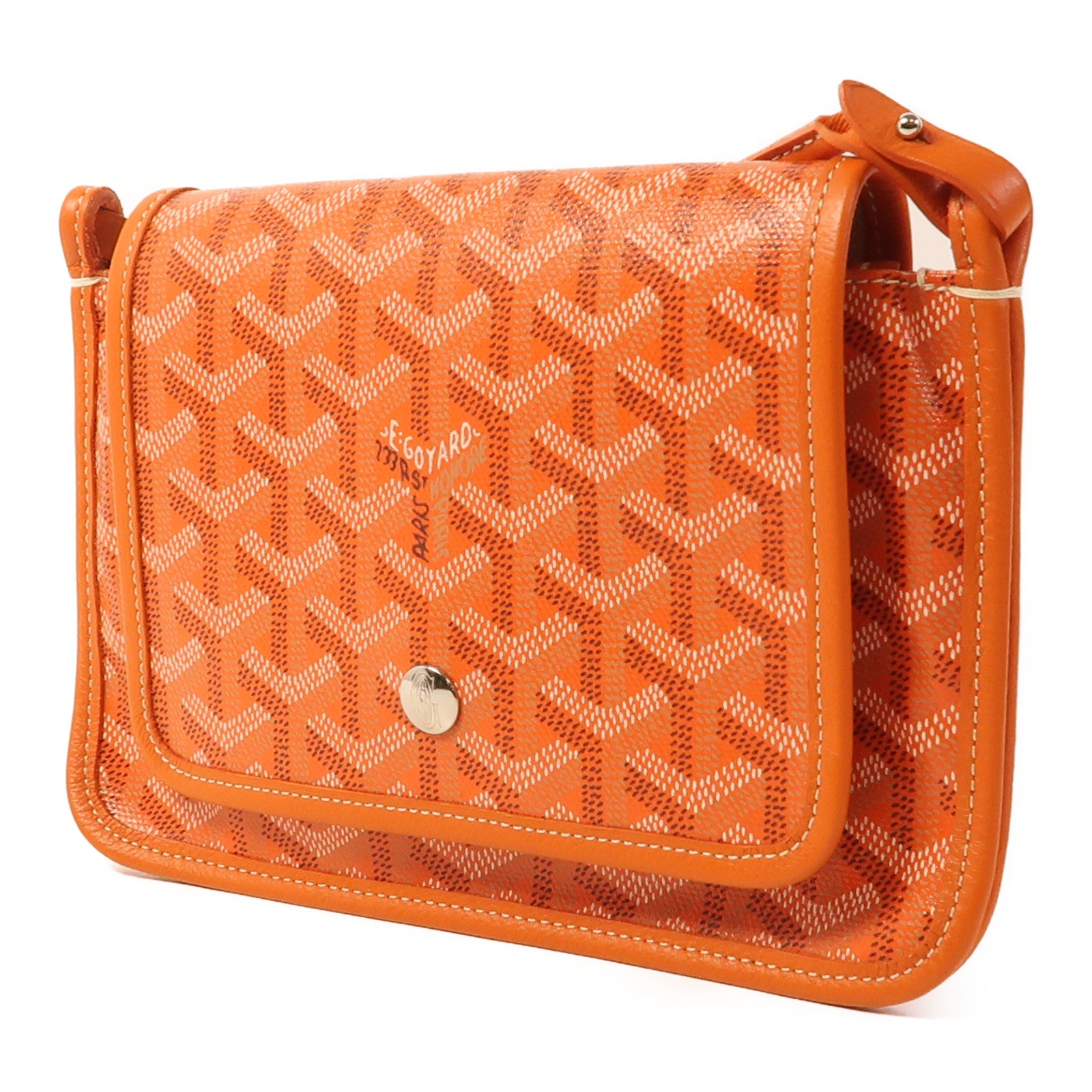 GOYARD 塗層帆布Plume銀扣肩背袋