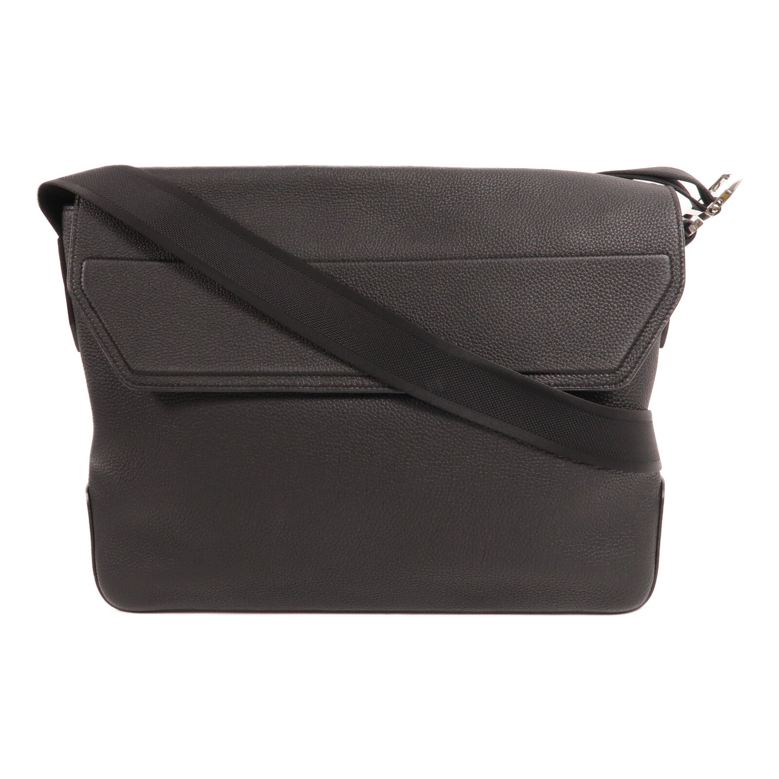 HERMES Togo皮革Citynews Messenger肩背袋Noir