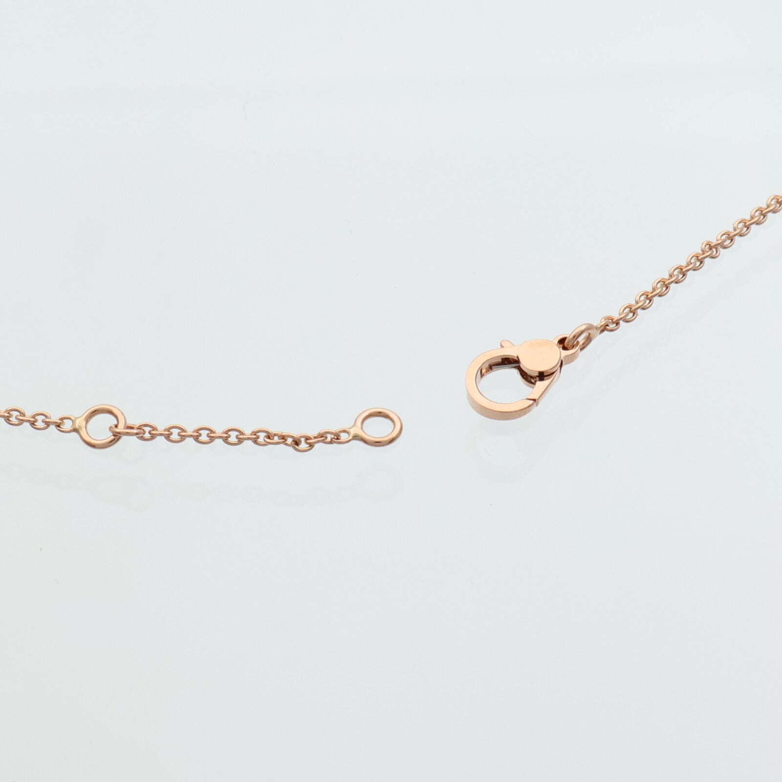HERMES 18K玫瑰金Finesse Pendant鑽石項鍊