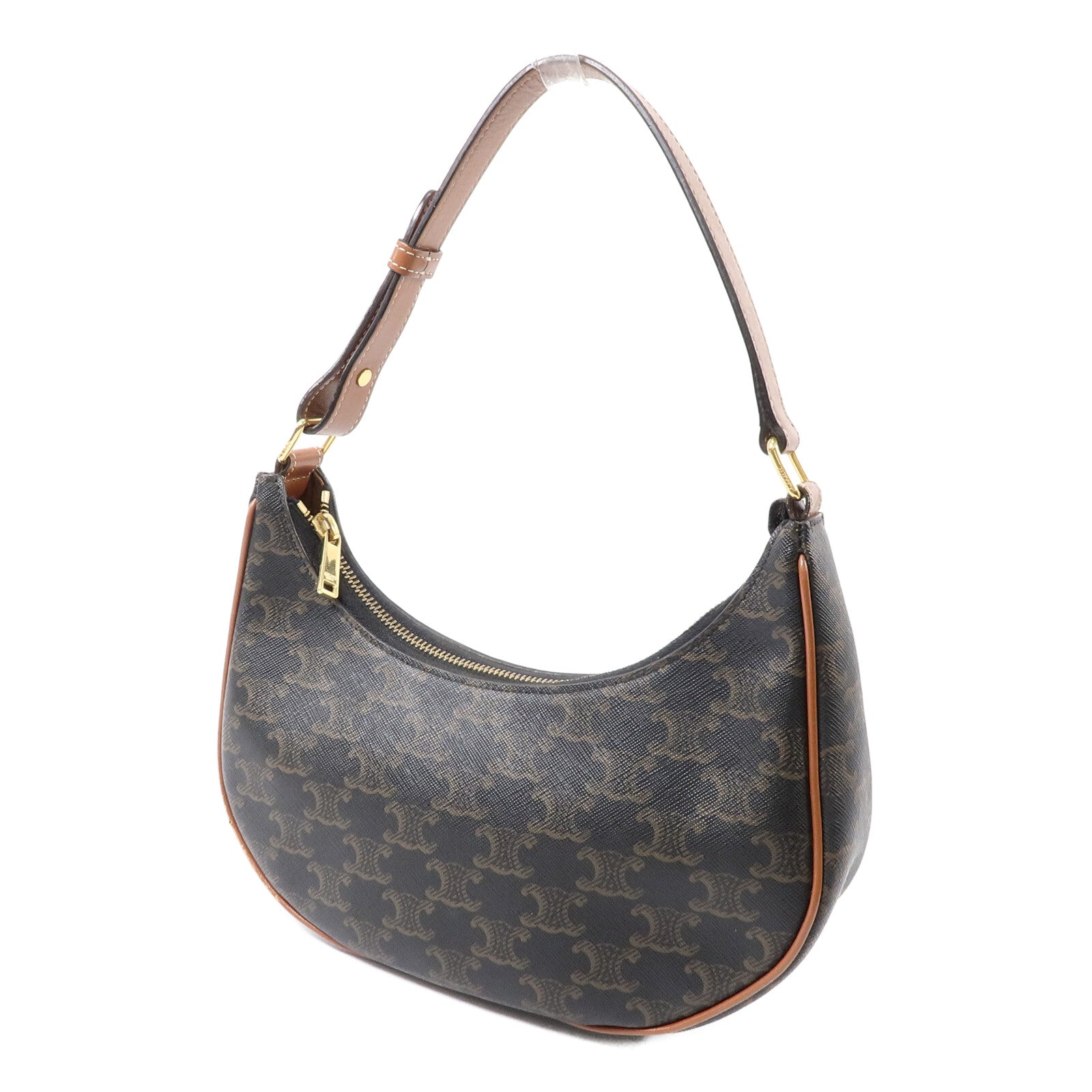 CELINE 塗層帆布Triomphe Ava Medium肩背袋