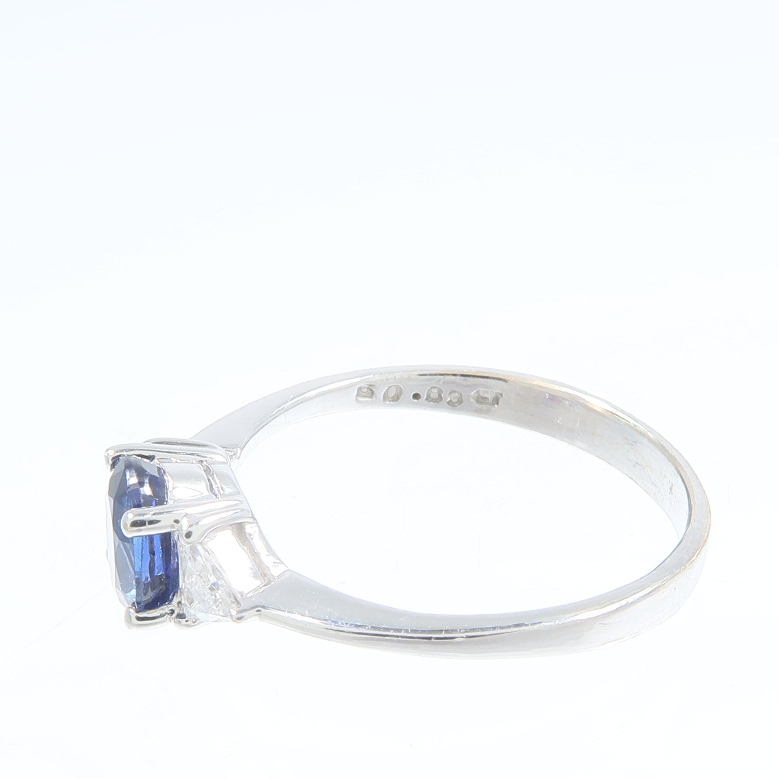 JEWELRY 18K白金Sapphire Ring藍寶石戒指