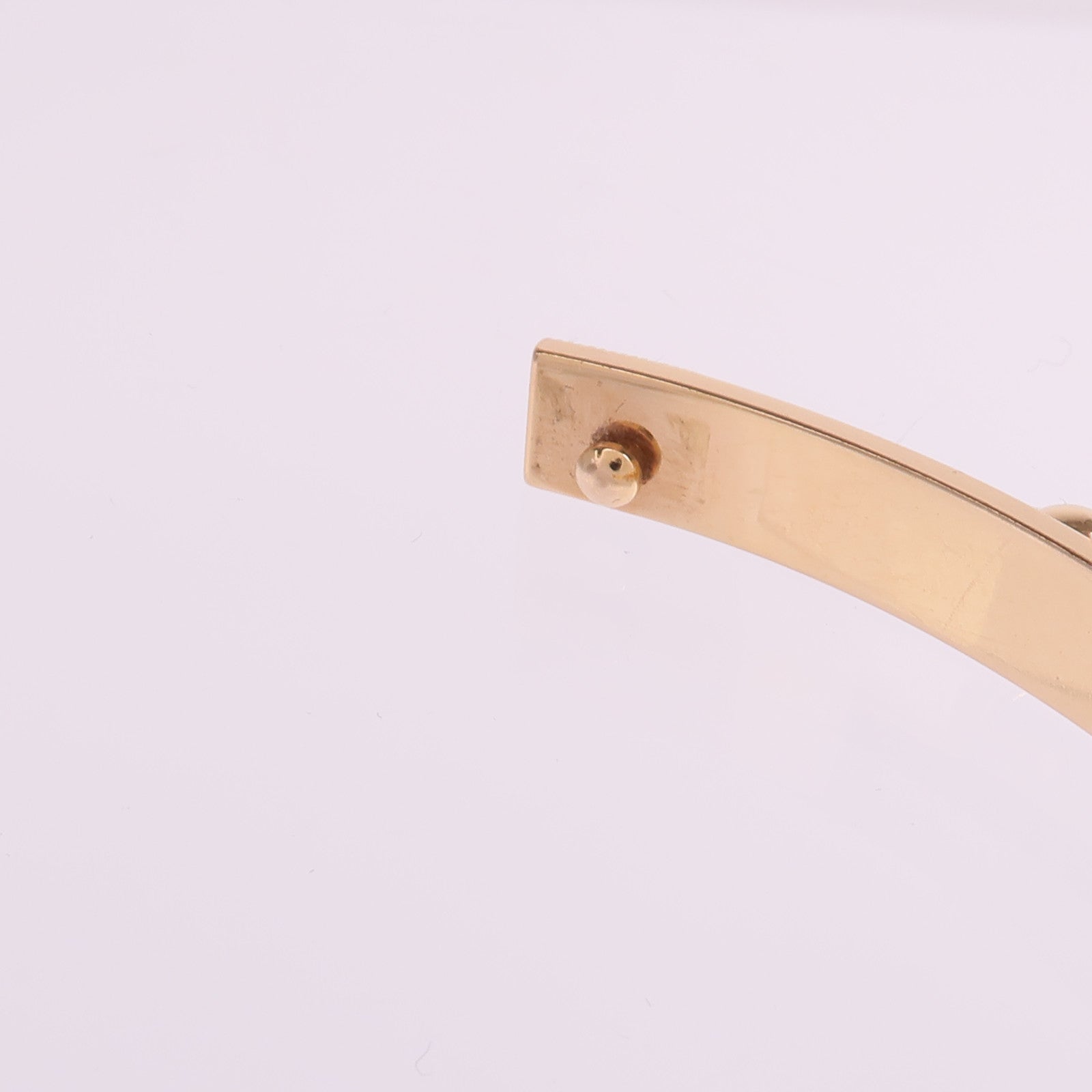 HERMES 18K玫瑰金Collier de Chien Bracelet鑽石手鐲