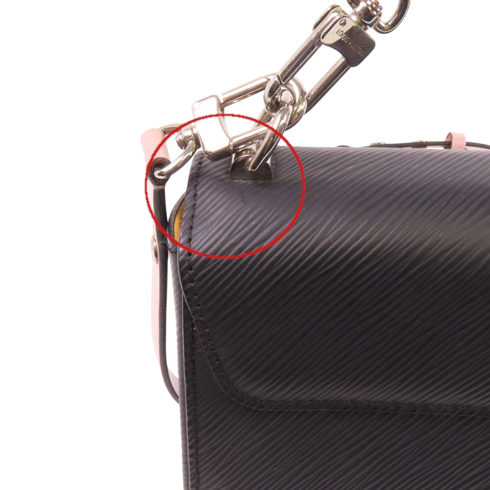 LOUIS VUITTON Epi Twist MM銀扣手挽肩背兩用袋