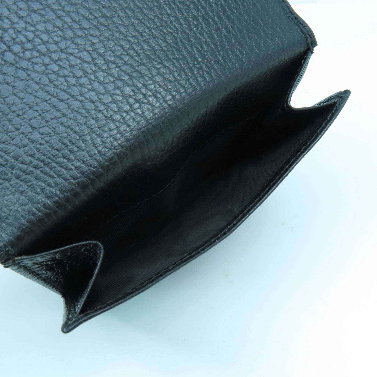 GUCCI 【激減優惠】牛皮皮革Wallet金扣錢包黑色