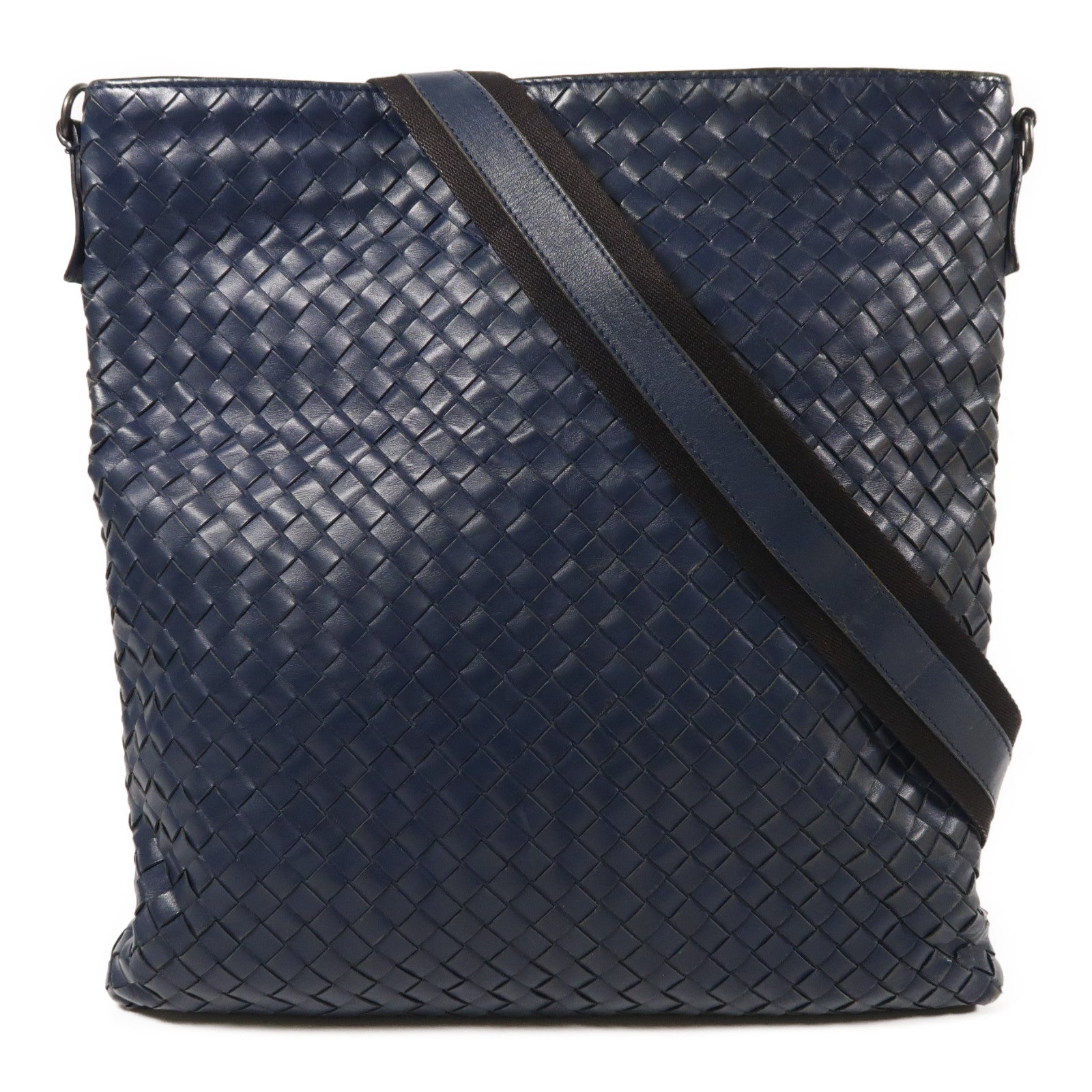 BOTTEGA VENETA BV Shoulder Bag Calfskin Leather Navy