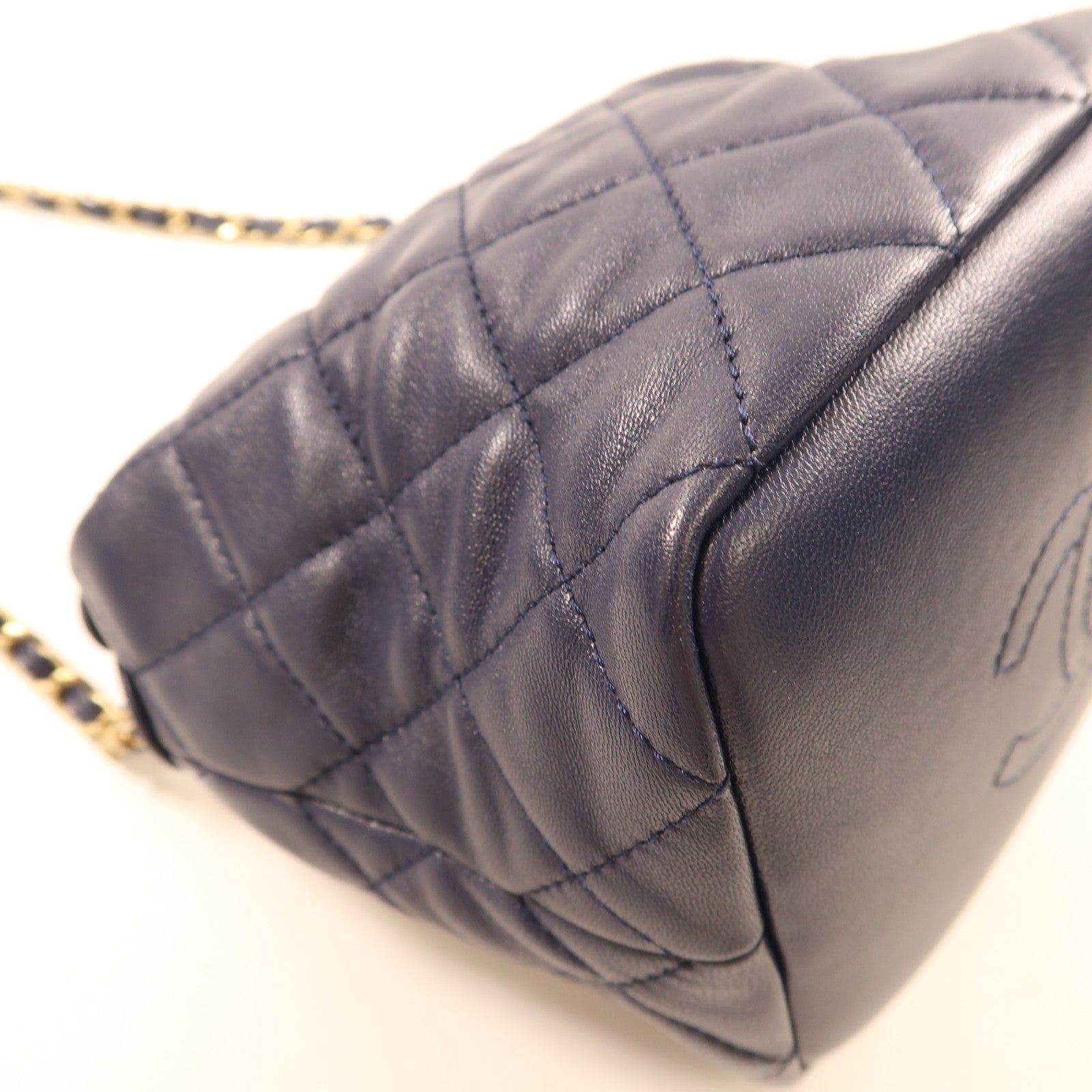 CHANEL 【激減優惠】羊皮皮革2Way Shoulder金扣手挽肩背兩用袋