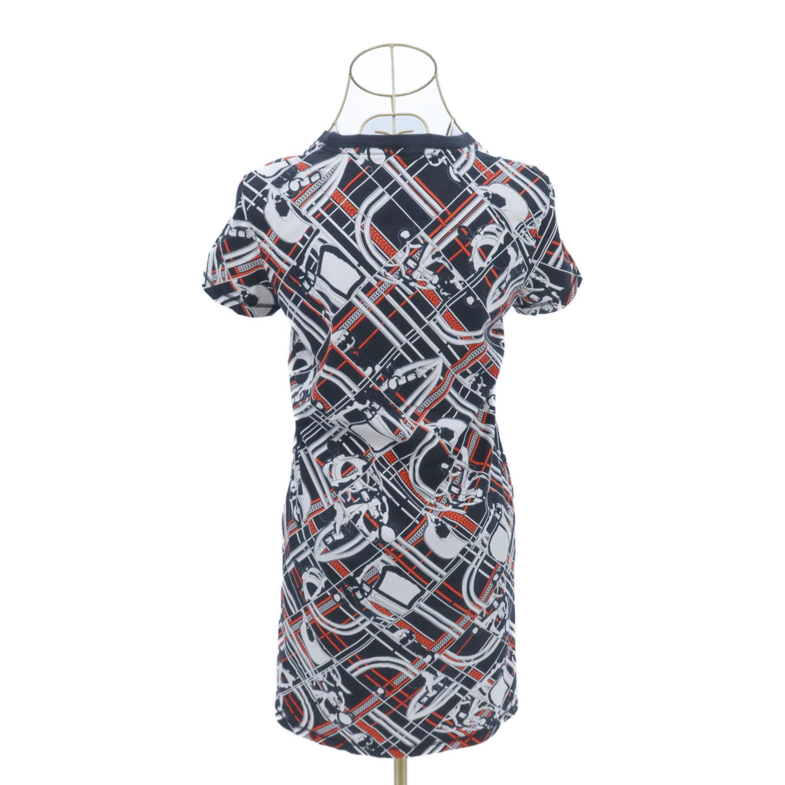 HERMES Cotton Tartan Et Chaines Mi One-Piece連身裙
