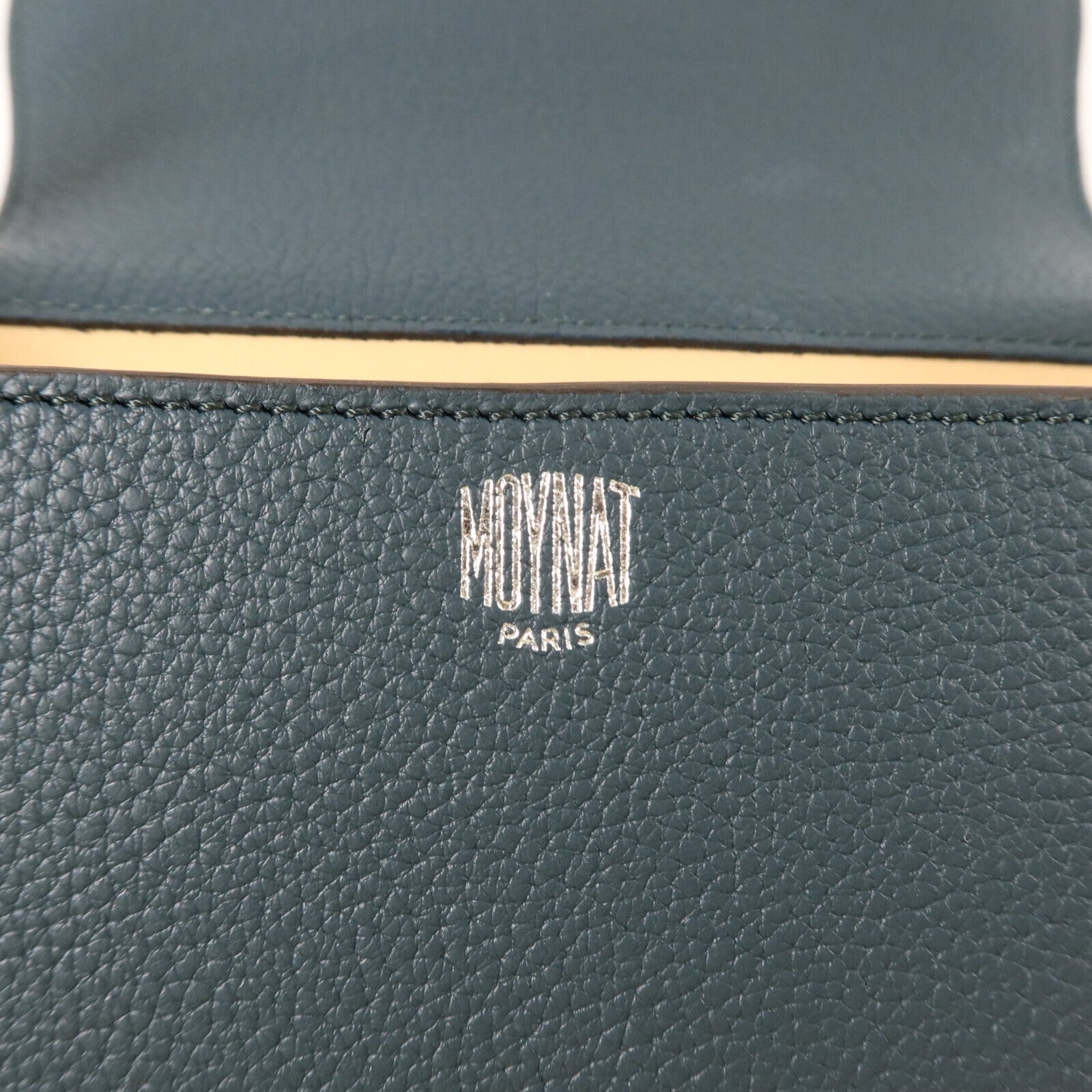 SELECTION 牛皮皮革Moynat Shoulder銀扣手挽肩背兩用袋
