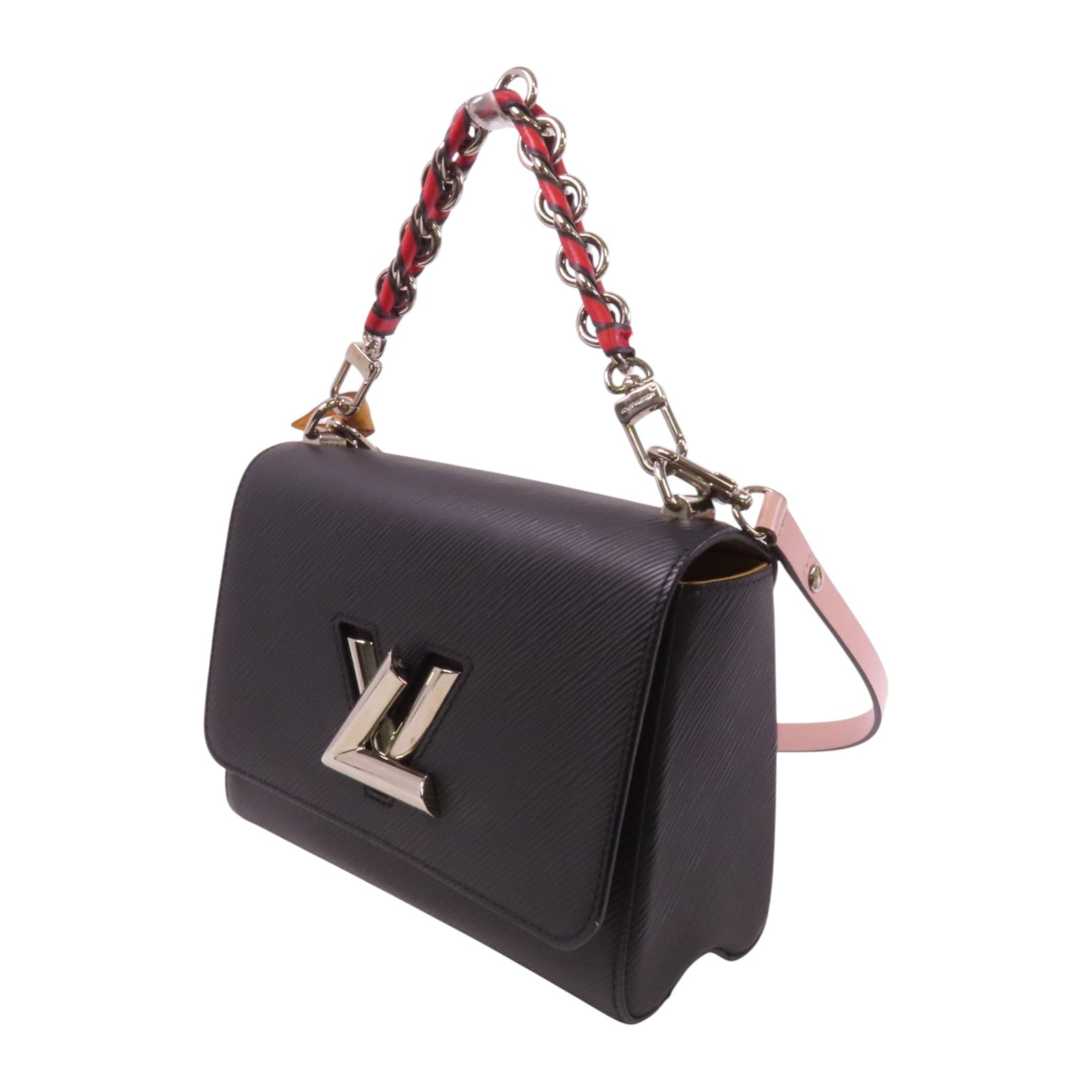 LOUIS VUITTON Epi Twist MM銀扣手挽肩背兩用袋