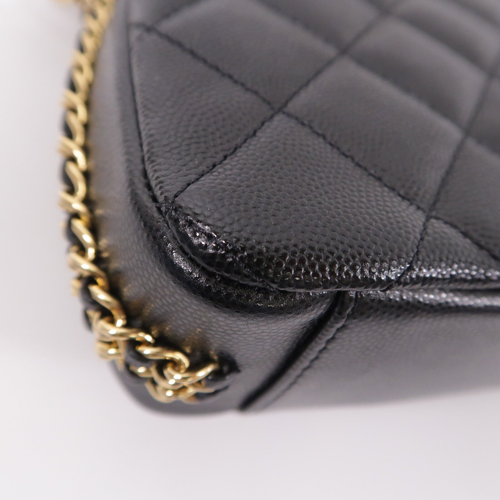 CHANEL 牛皮皮革22P Mini Flap Bag鏈帶肩背袋