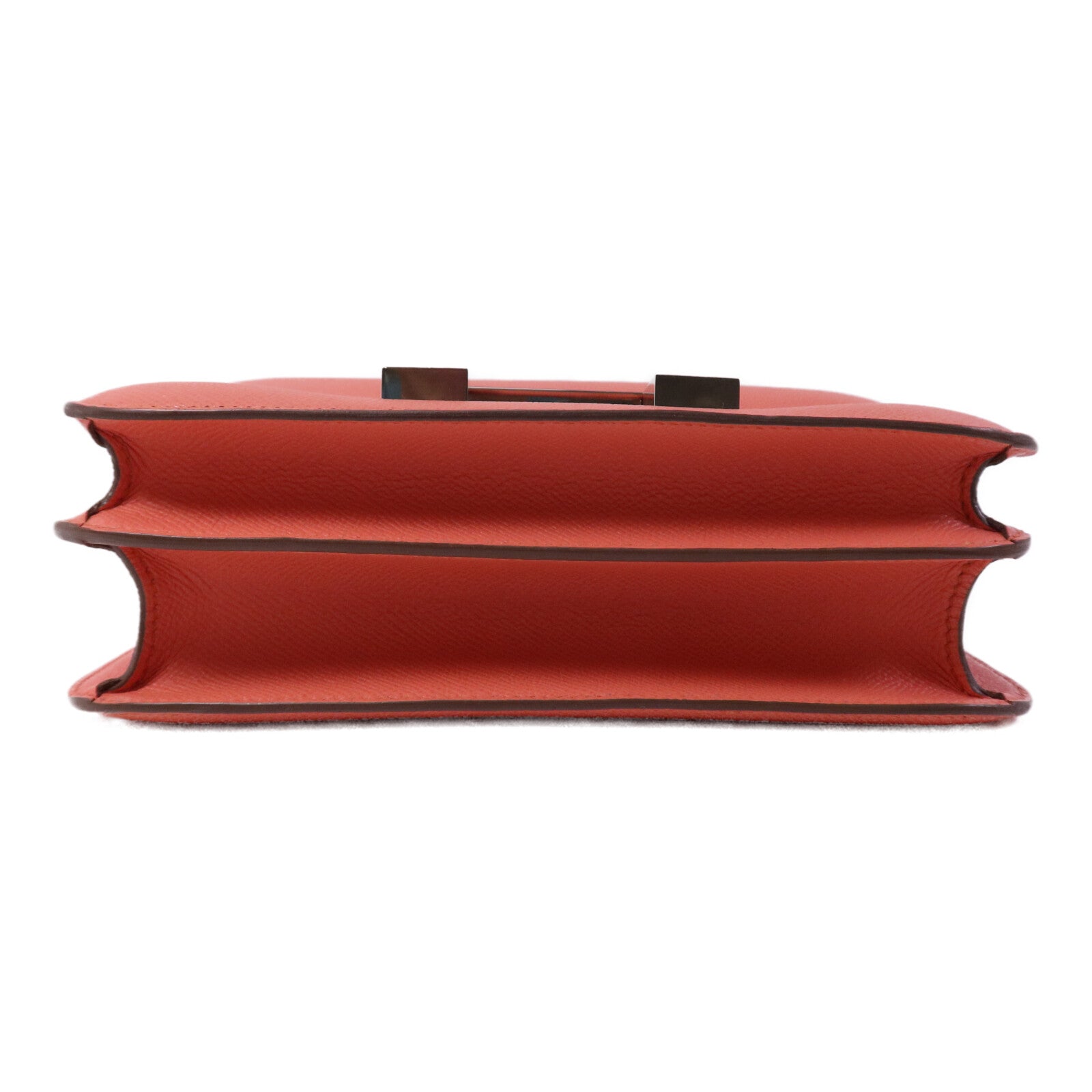HERMES Epsom皮革Constance 24銀扣肩背袋Flamingo