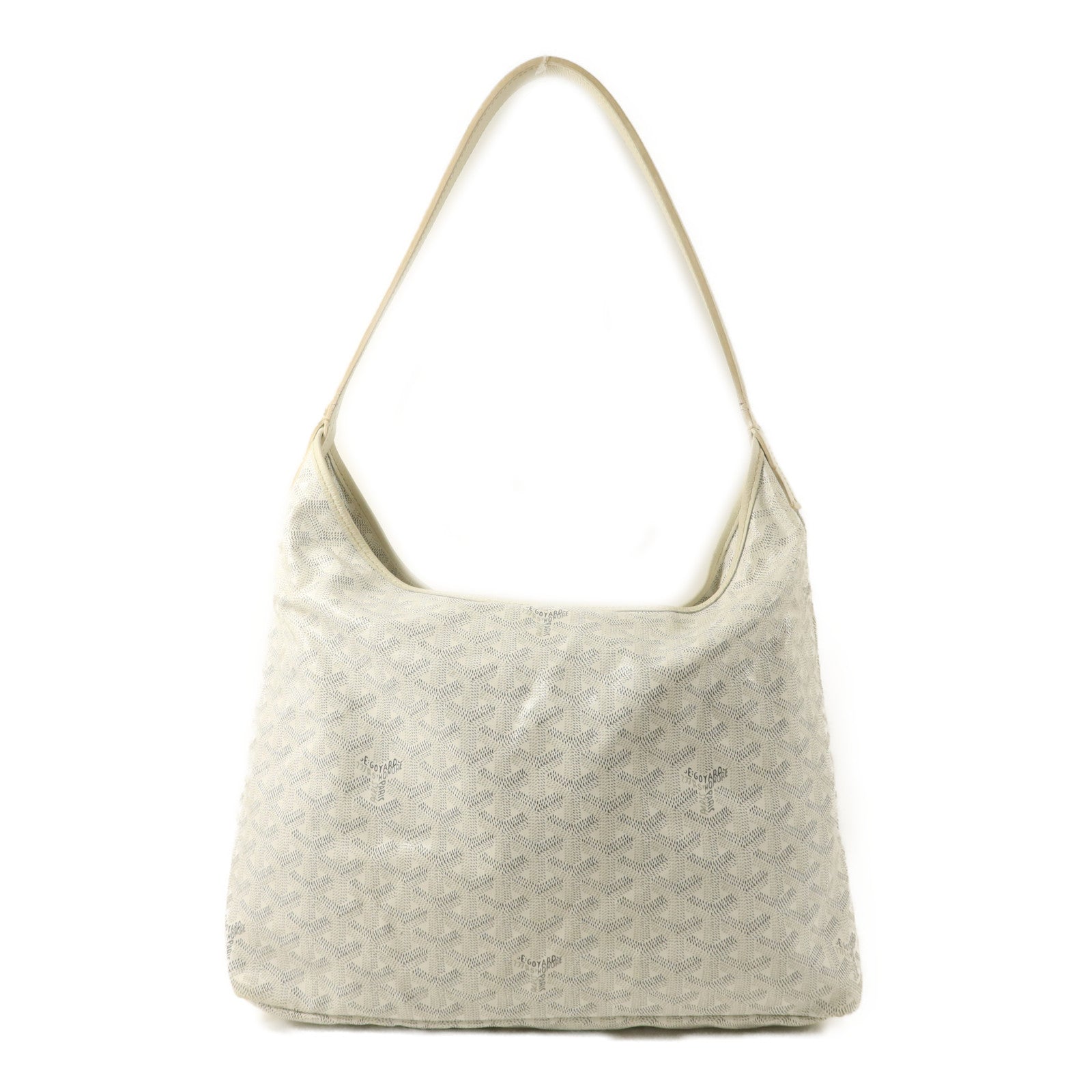 GOYARD 塗層帆布Boheme Hobo銀扣肩背袋