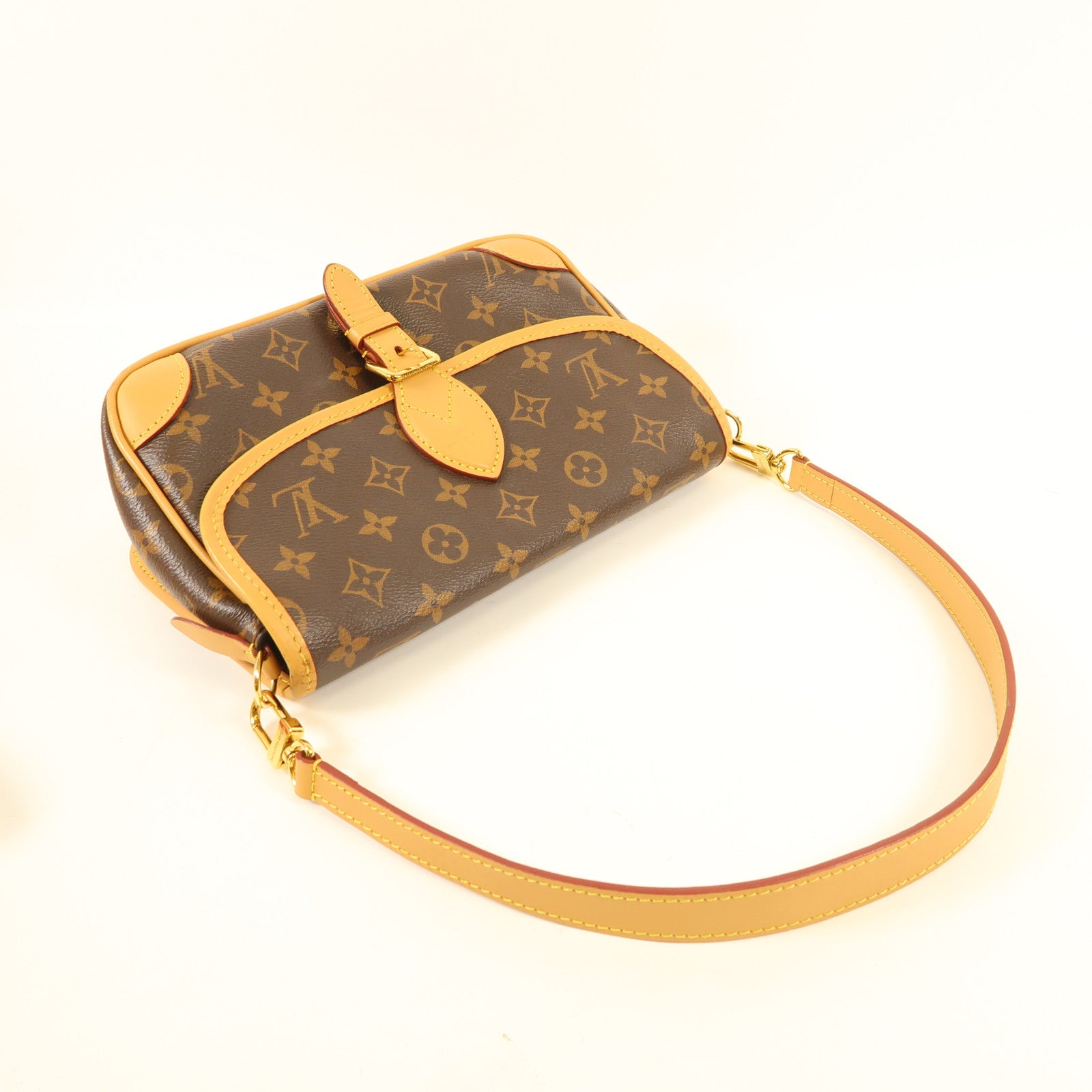 LOUIS VUITTON Monogram Diane金扣手挽肩背兩用袋