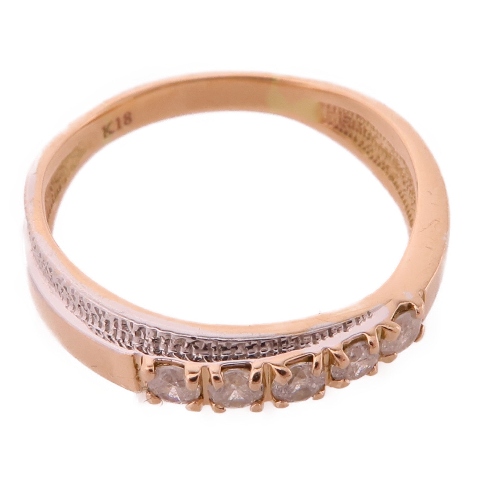 JEWELRY 18K玫瑰金Diamond Ring鑽石戒指US#3.5