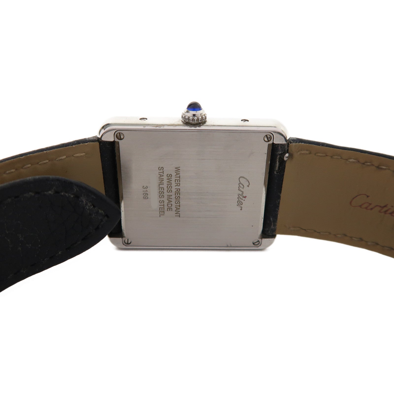 CARTIER Tank Solo不鏽鋼手錶石英機芯白色