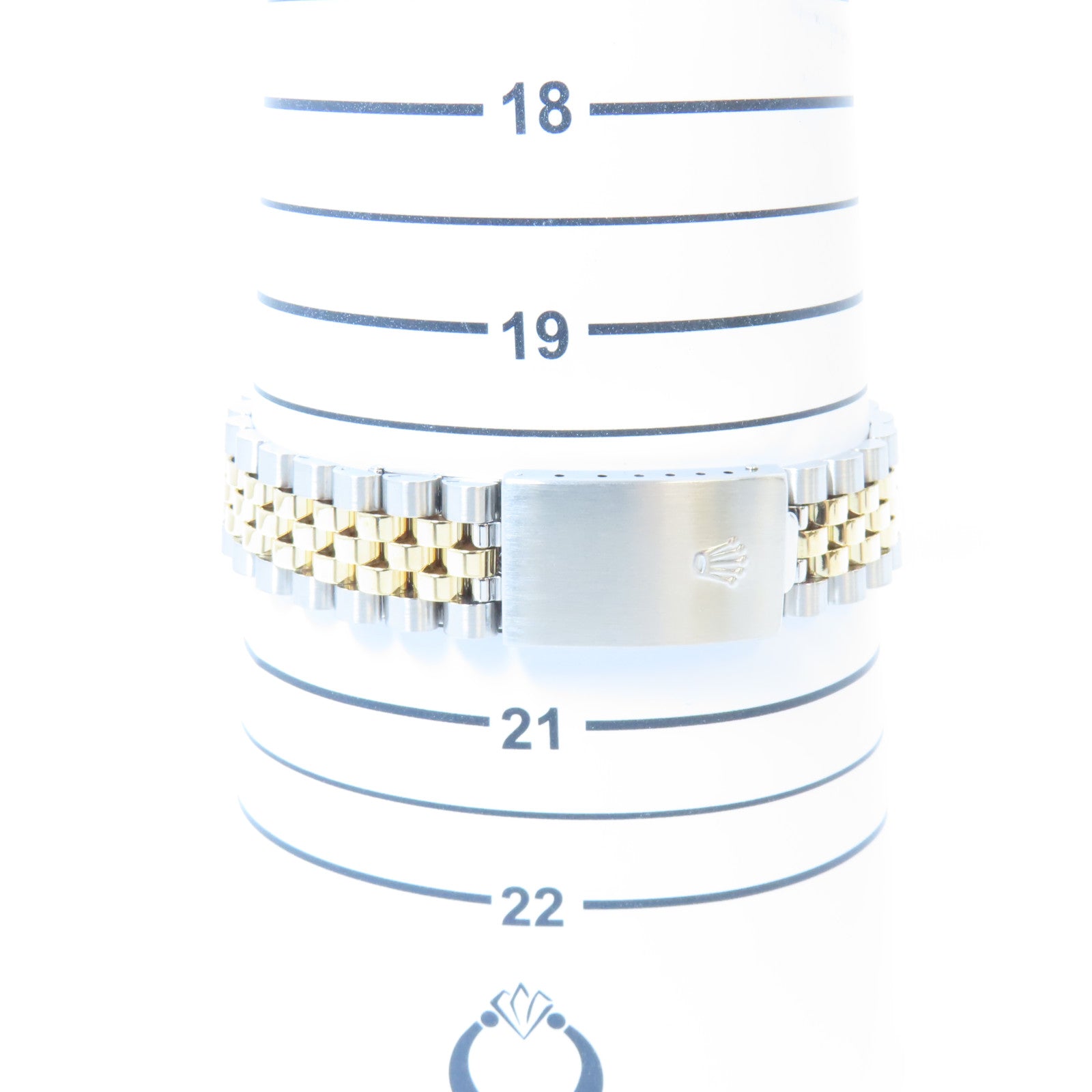 ROLEX Datejust 18K黃金/不鏽鋼手錶自動機芯銀色