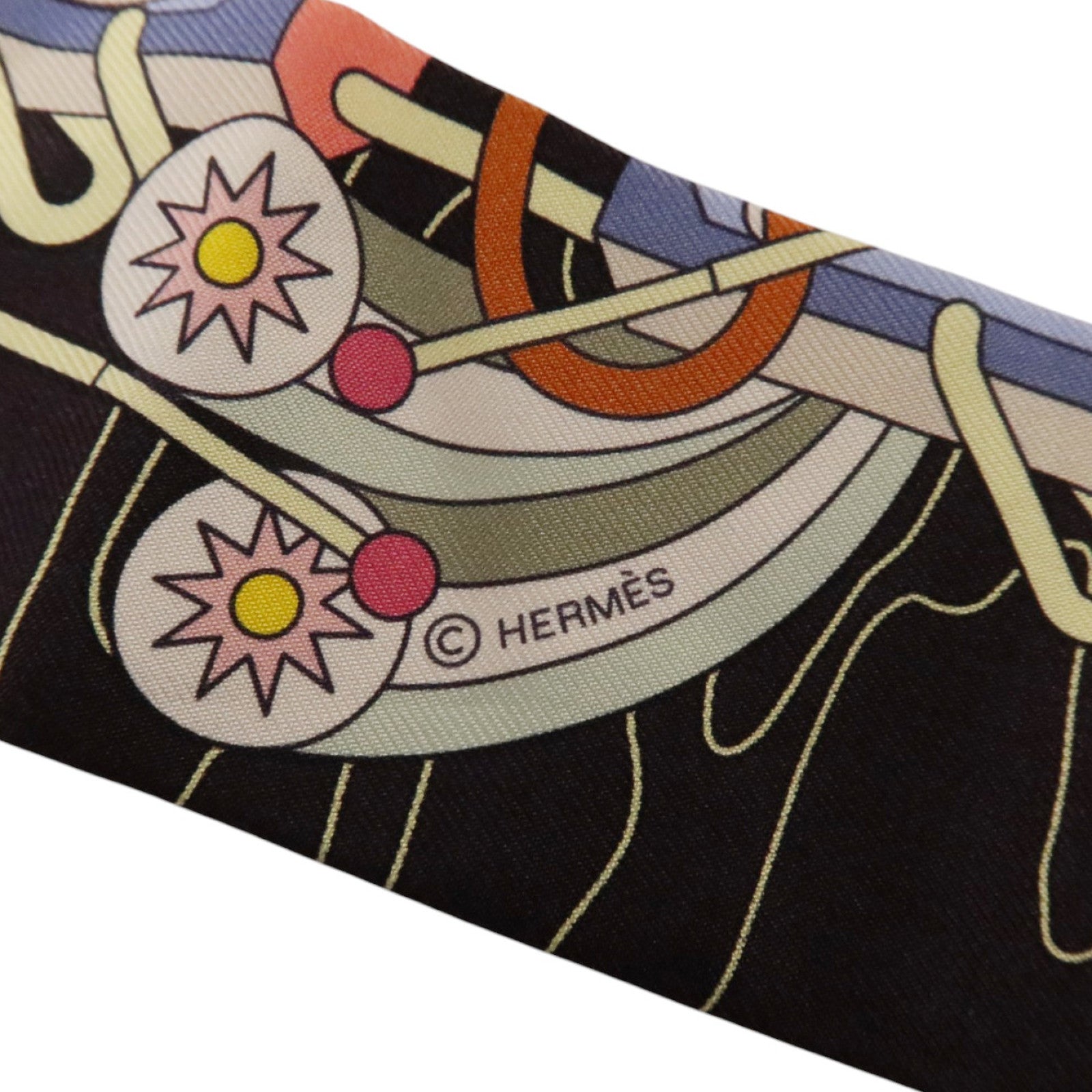 HERMES 絲質Twilly絲巾