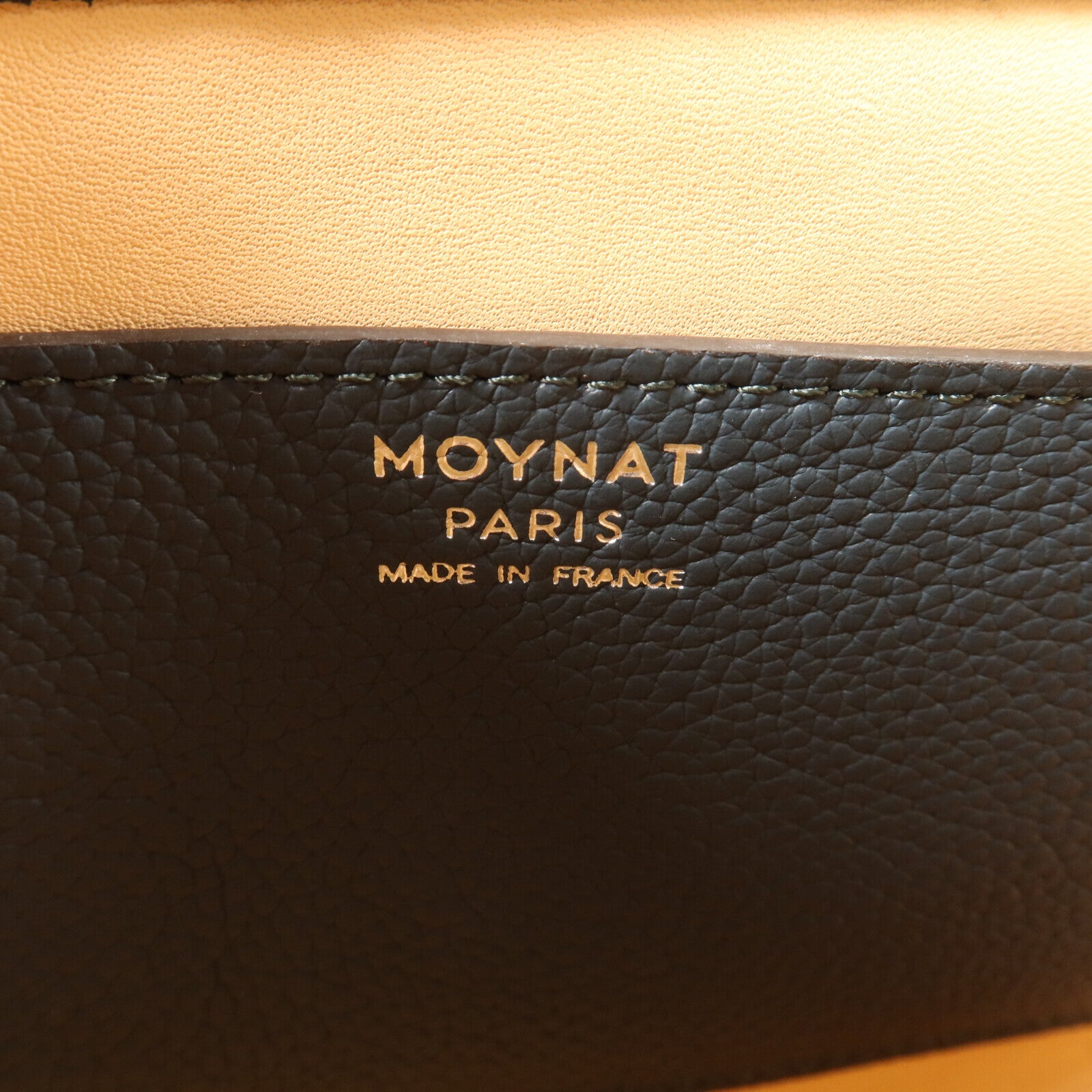 SELECTION 牛皮皮革Moynat Shoulder銀扣手挽肩背兩用袋