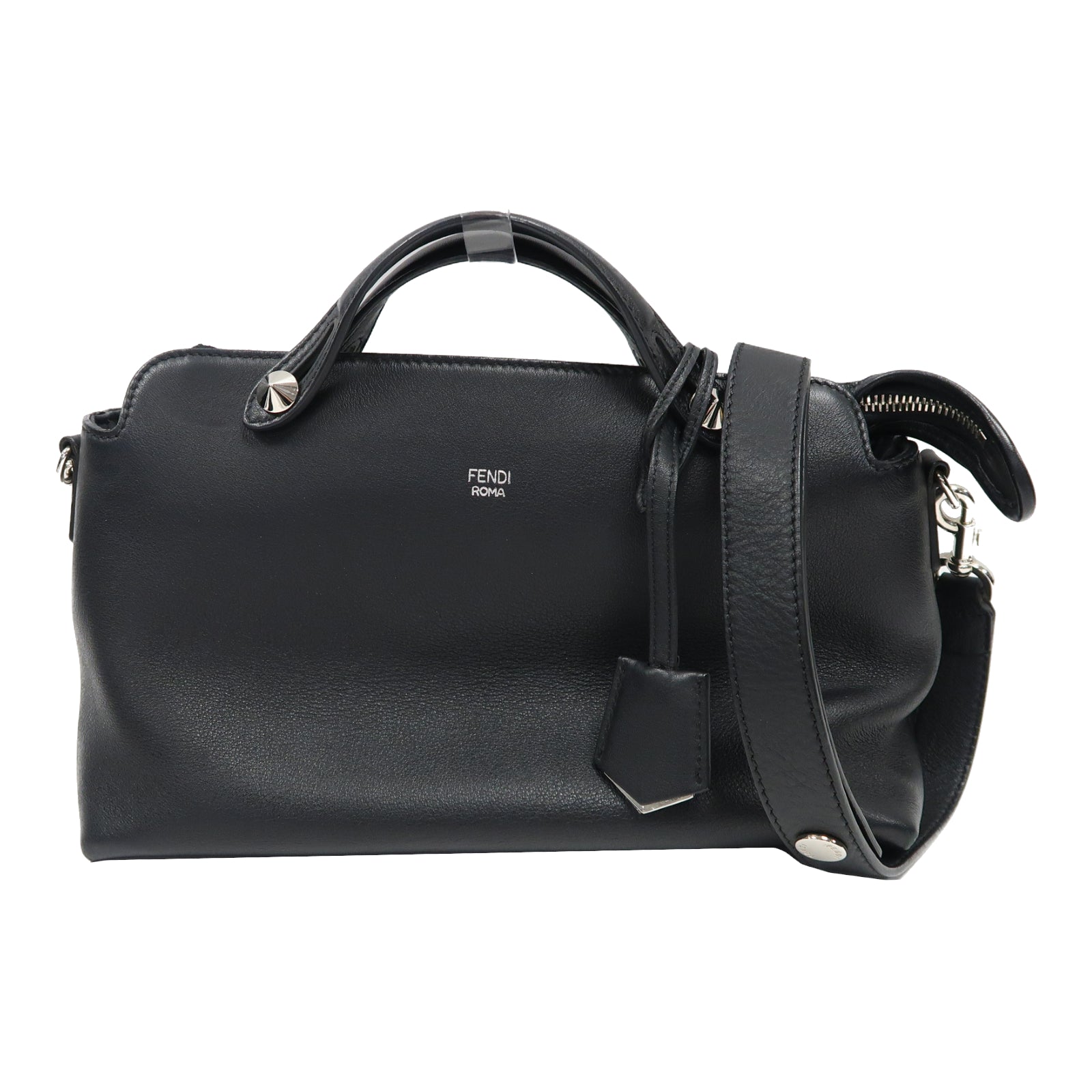 FENDI 牛皮皮革By The Way 2Way Shoulder Bag手挽肩背兩用袋黑色