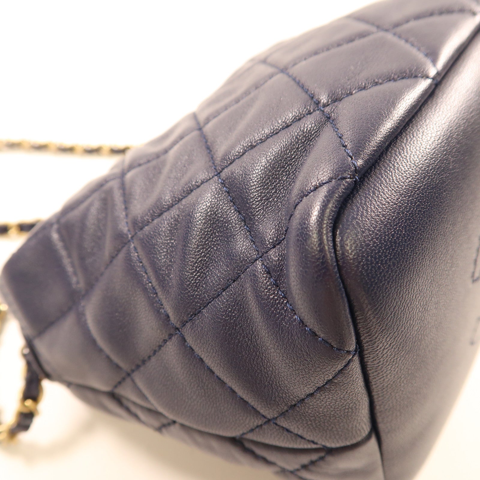 CHANEL 【激減優惠】羊皮皮革2Way Shoulder金扣手挽肩背兩用袋