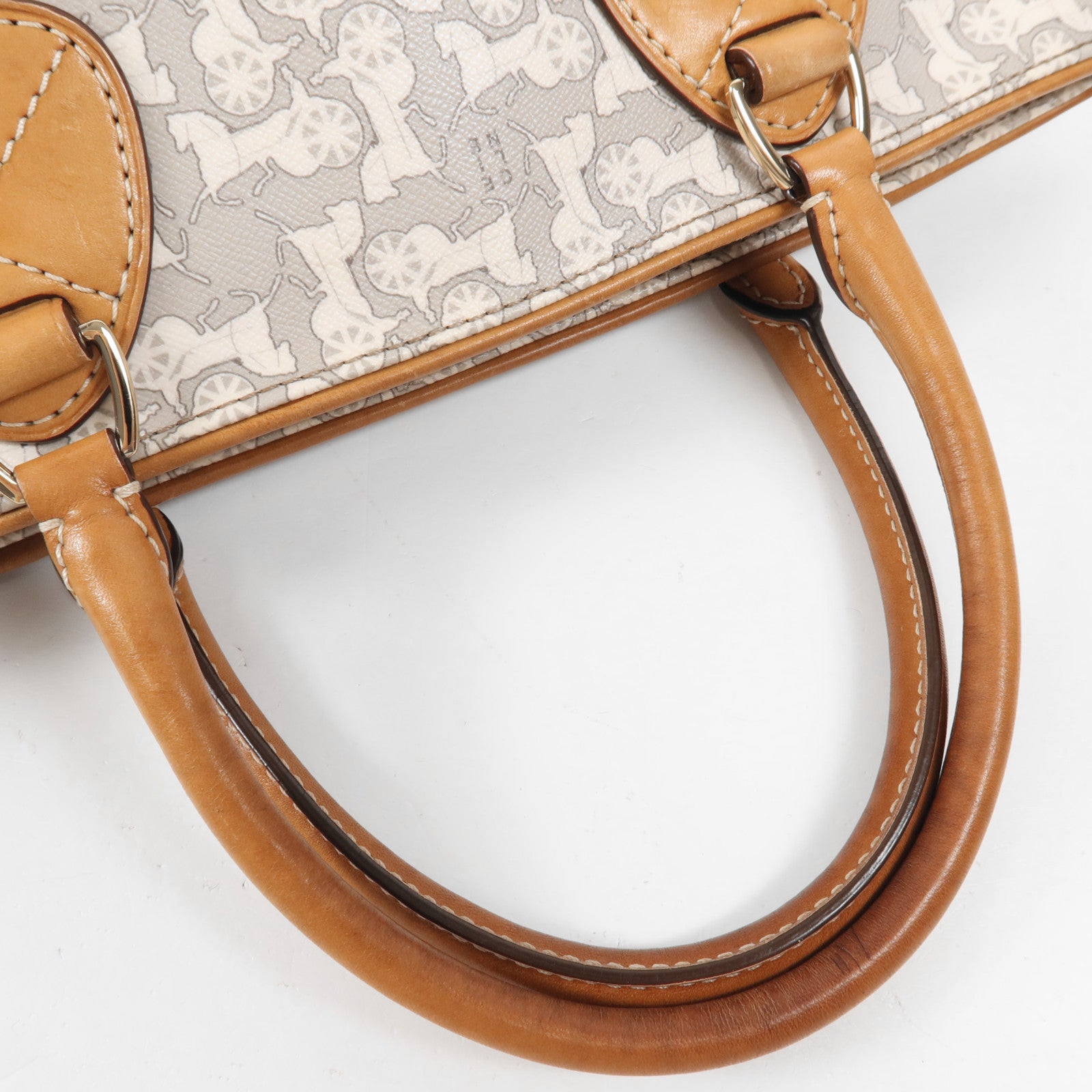 CELINE 塗層帆布Hand Bag金扣手挽袋