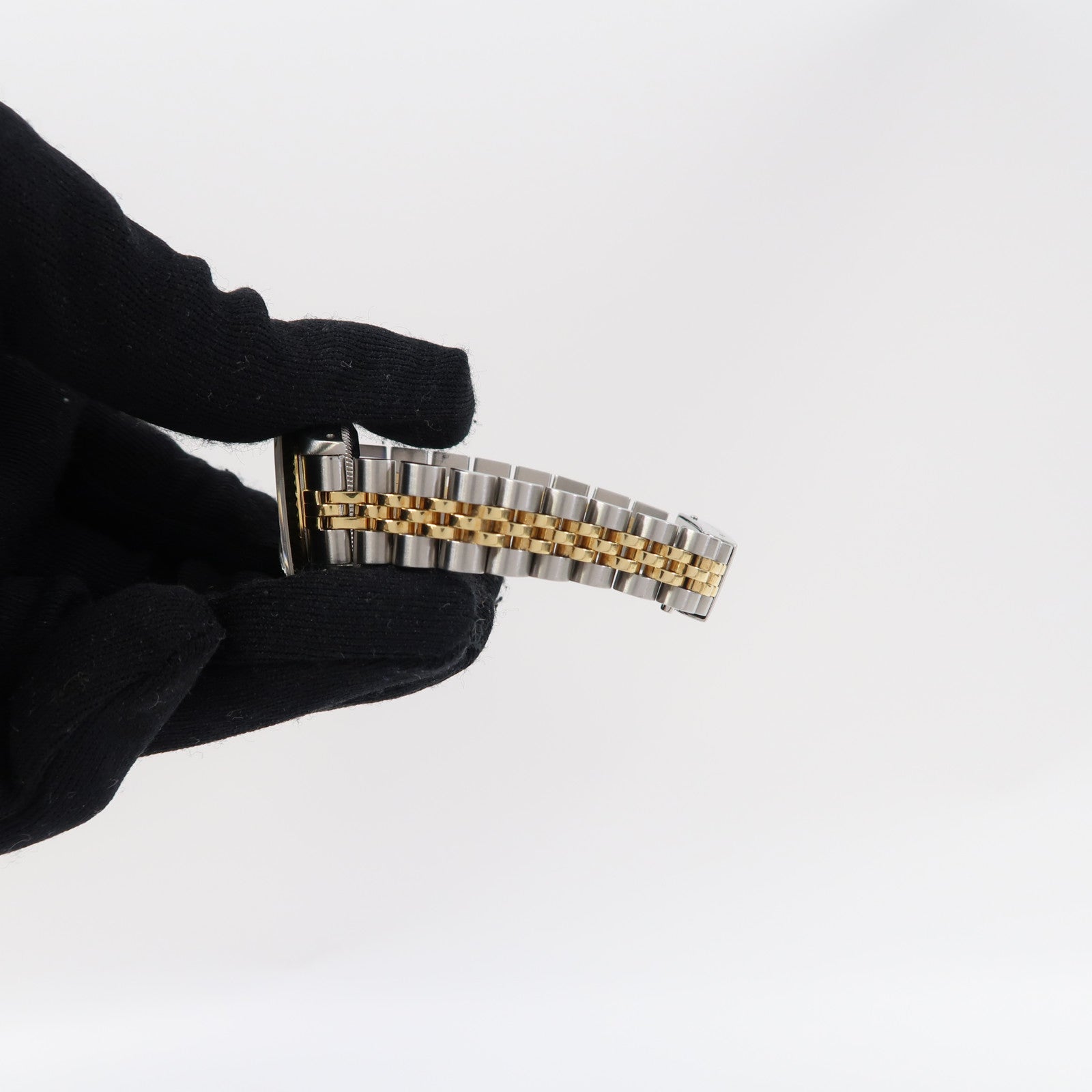 ROLEX Lady Datejust 18K黃金/不鏽鋼手錶自動機芯銀色