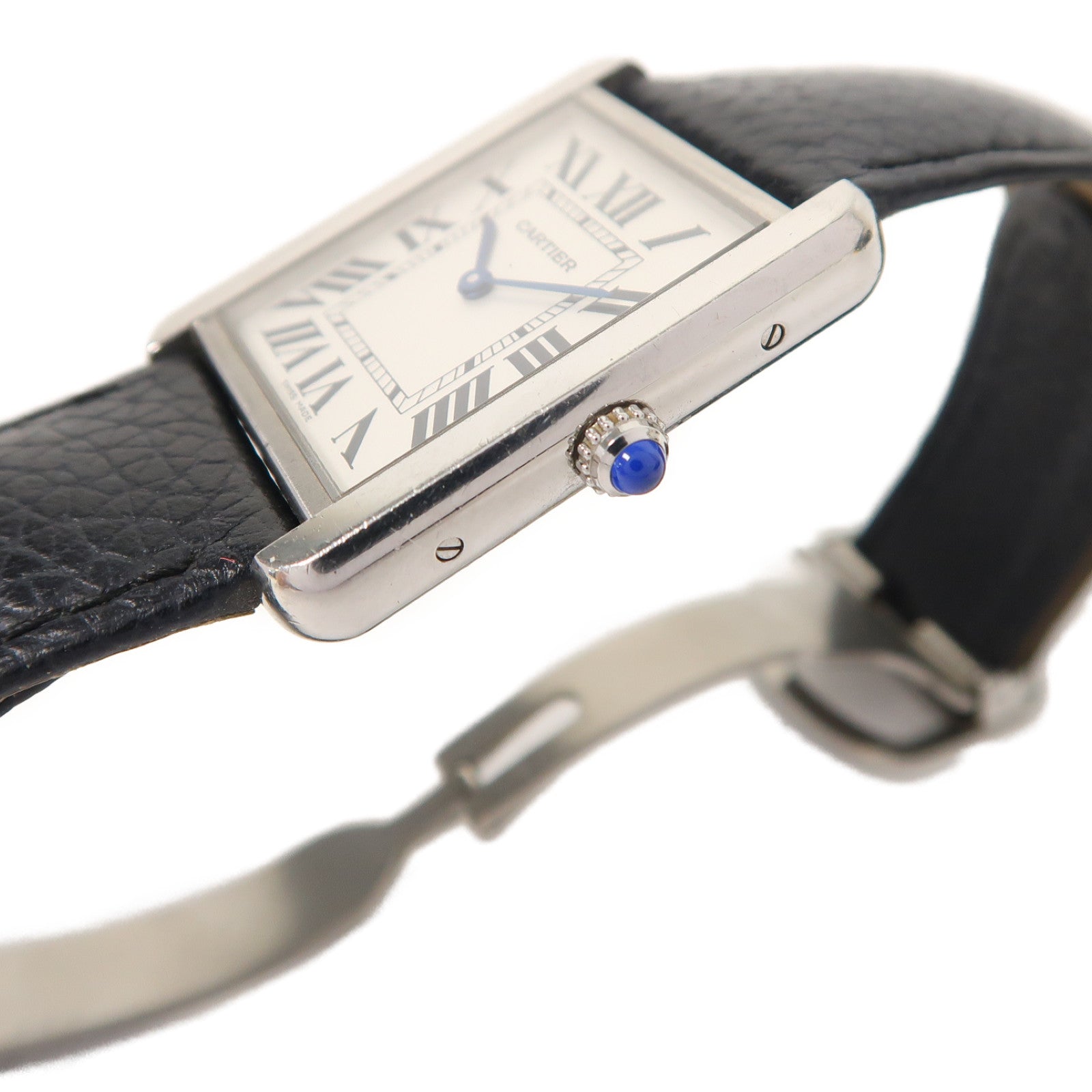 CARTIER Tank Solo不鏽鋼手錶石英機芯白色