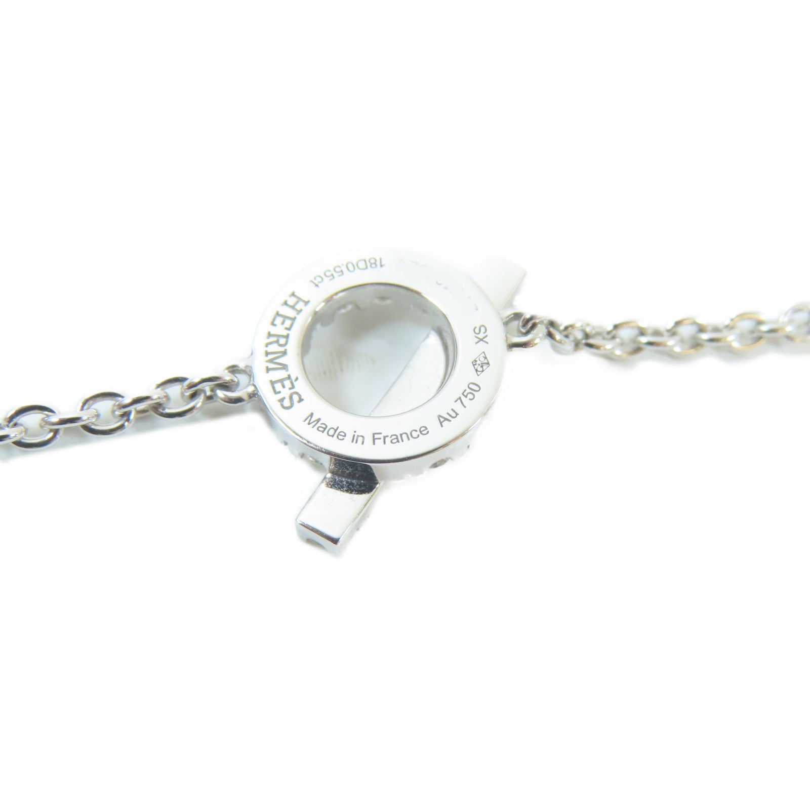 HERMES 【激減優惠】18K白金Finesse XS Diamond Bracelet 0.55ct鑽石手鏈#14.25cm