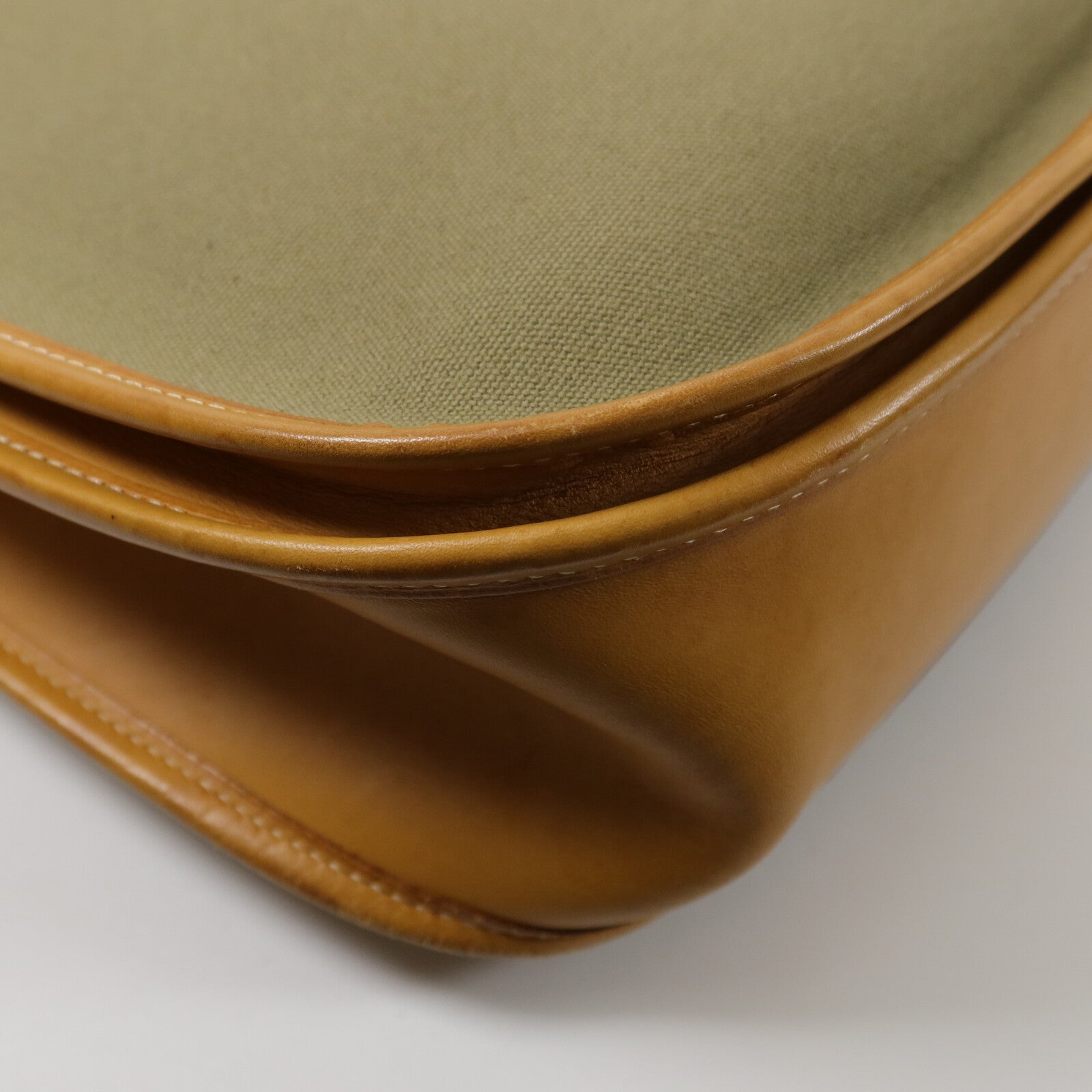 HERMES 帆布Evelyne PM肩背袋Green
