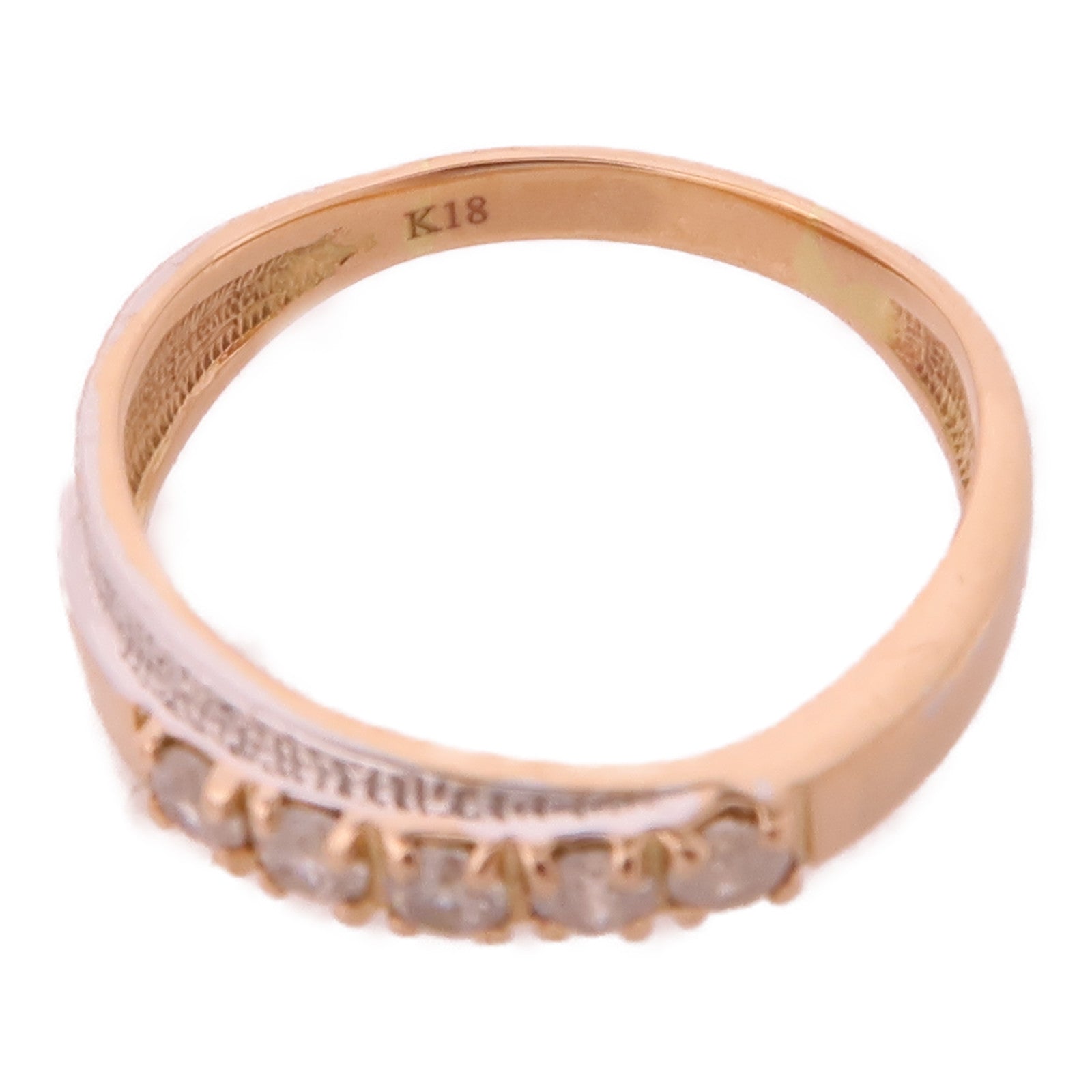JEWELRY 18K玫瑰金Diamond Ring鑽石戒指US#3.5