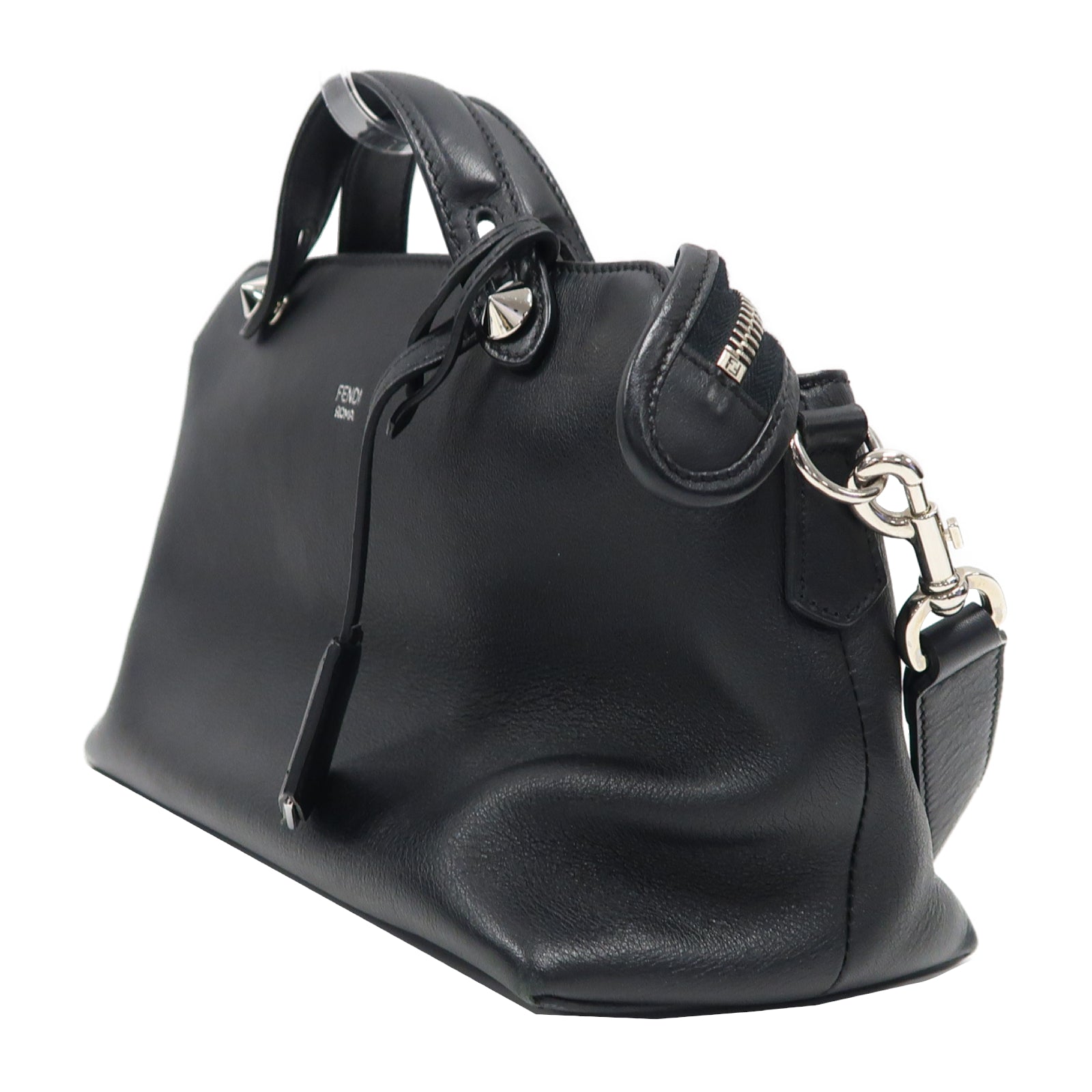 FENDI 牛皮皮革By The Way 2Way Shoulder Bag手挽肩背兩用袋黑色
