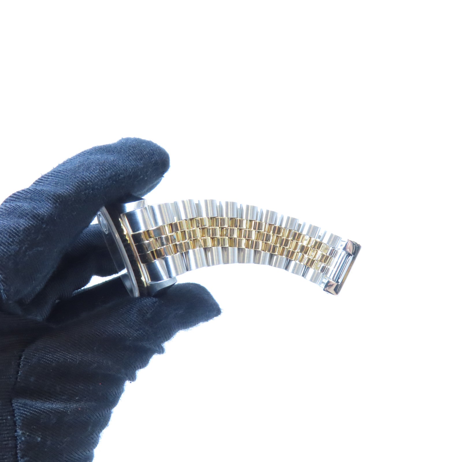 ROLEX Datejust 18K黃金/不鏽鋼手錶自動機芯銀色