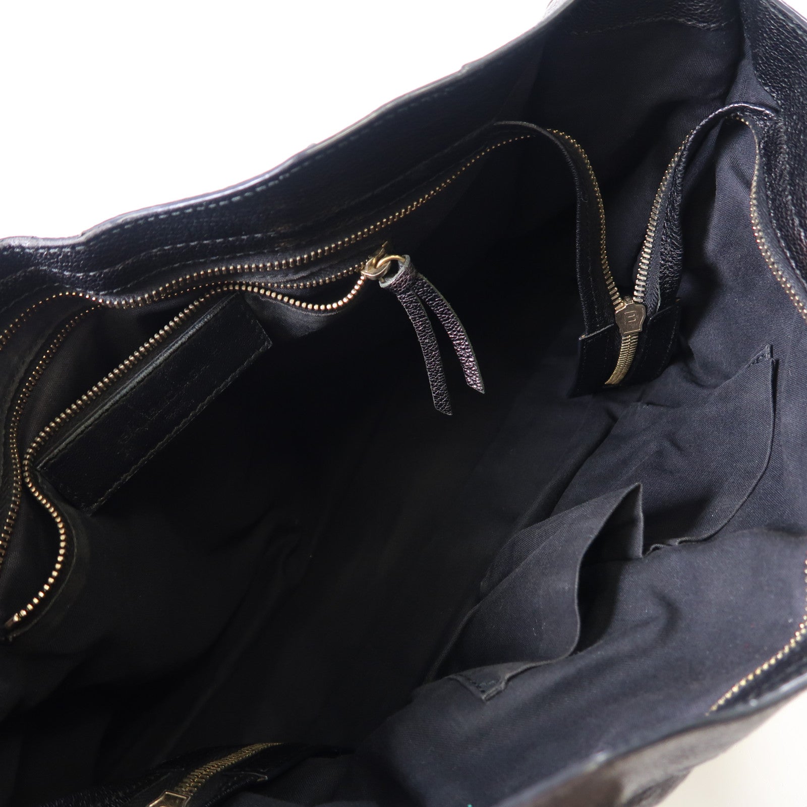 BALENCIAGA 牛皮皮革City金扣手挽肩背兩用袋黑色