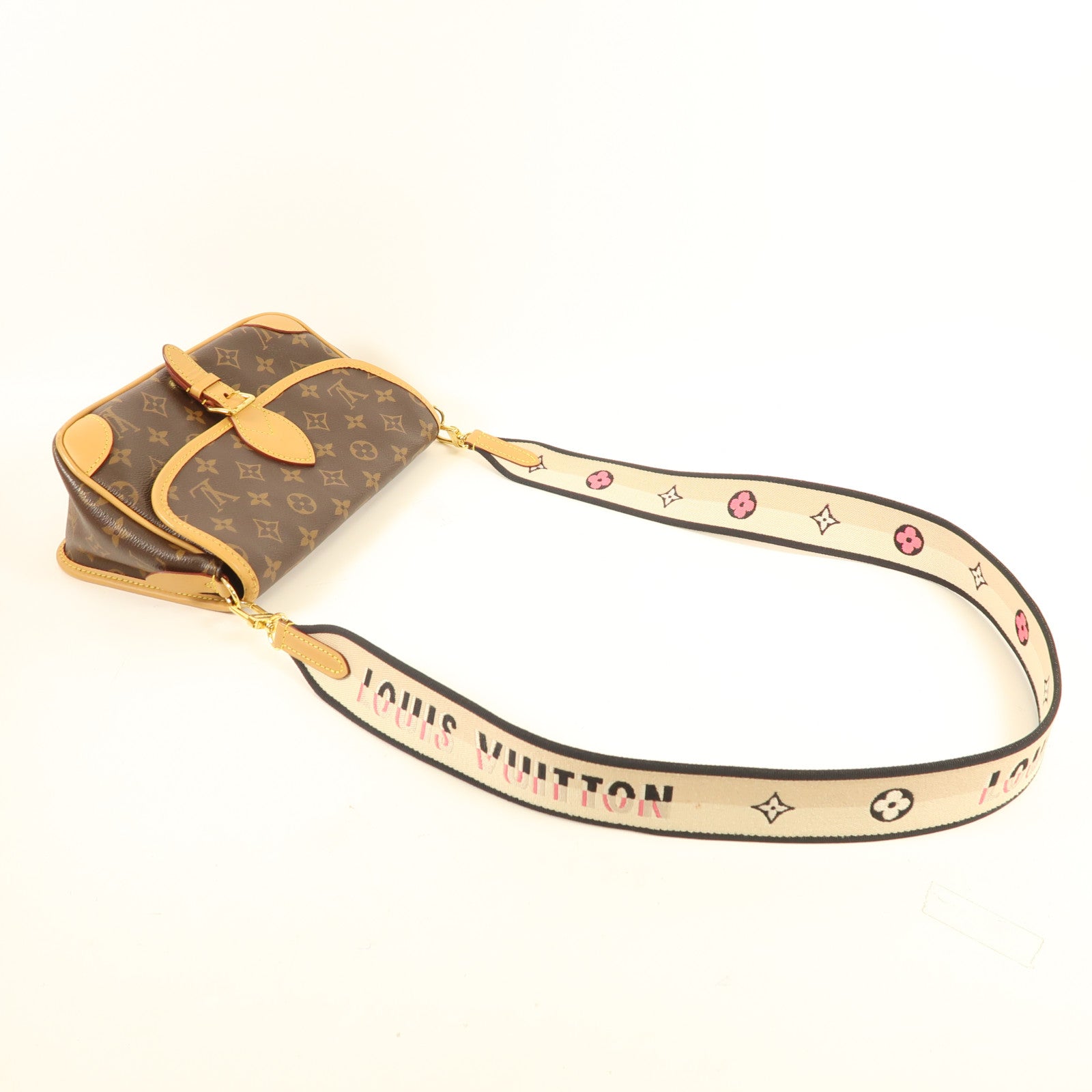 LOUIS VUITTON Monogram Diane金扣手挽肩背兩用袋