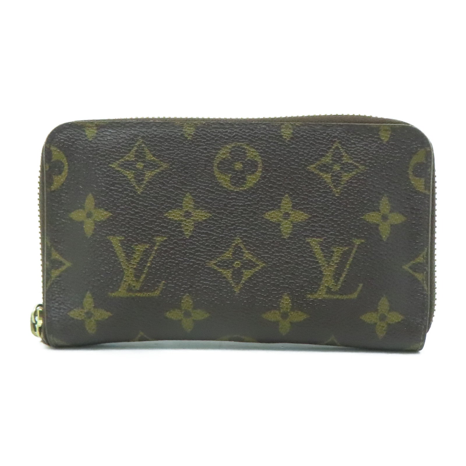 LOUIS VUITTON 【激減優惠】Monogram Compact Zippy Wallet金扣錢包啡色