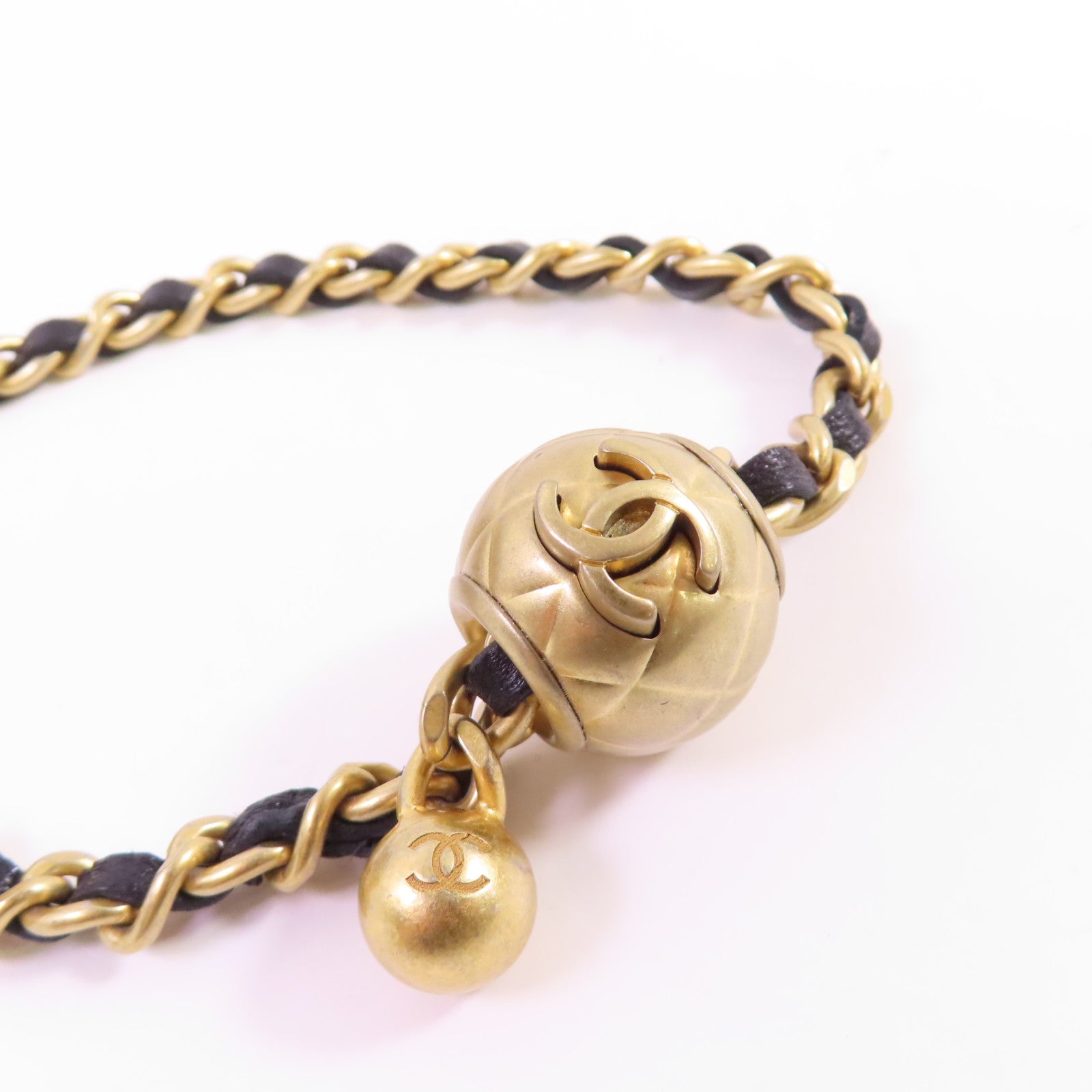 CHANEL CC GHW Mini Vanity Case Shoulder Bag Lambskin Leather