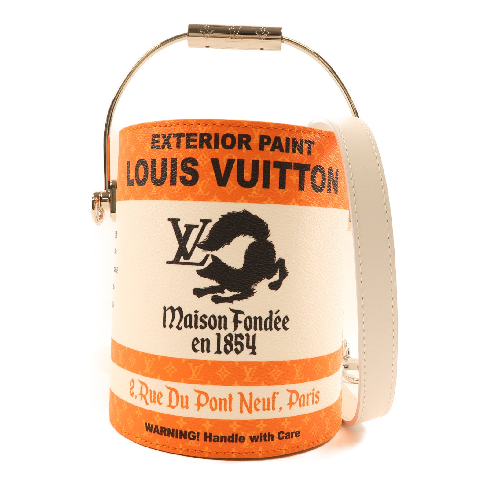 LOUIS VUITTON【激減優惠】 Monogram Paint Can 2 way Shoulder銀扣手挽肩背兩用袋