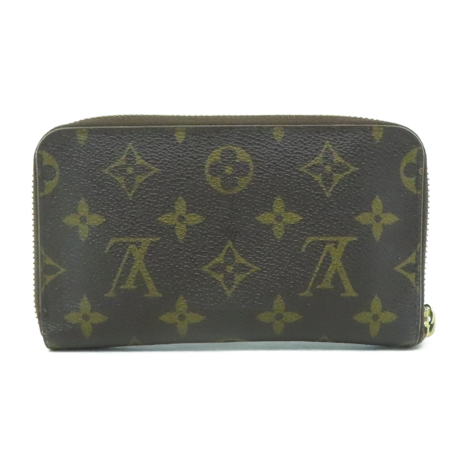 LOUIS VUITTON 【激減優惠】Monogram Compact Zippy Wallet金扣錢包啡色