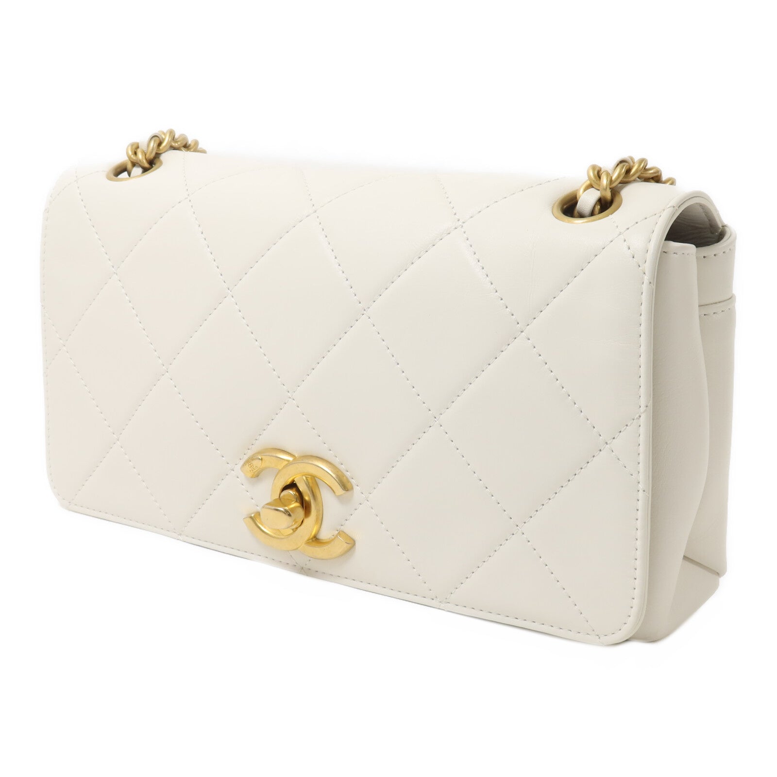 CHANEL 羊皮皮革Chain Shoulder鏈帶肩背袋