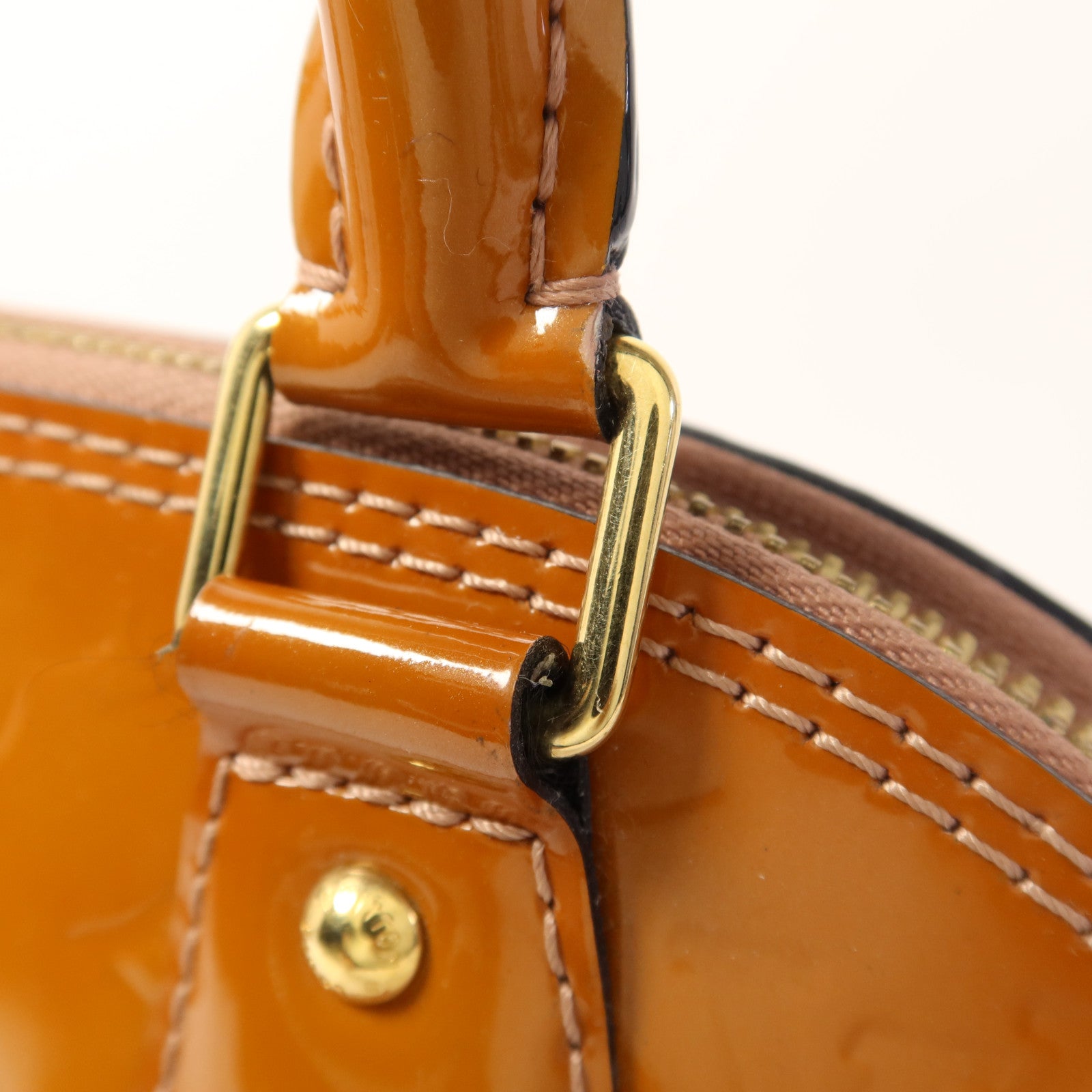 LOUIS VUITTON Vernis Alma BB金扣手挽肩背兩用袋