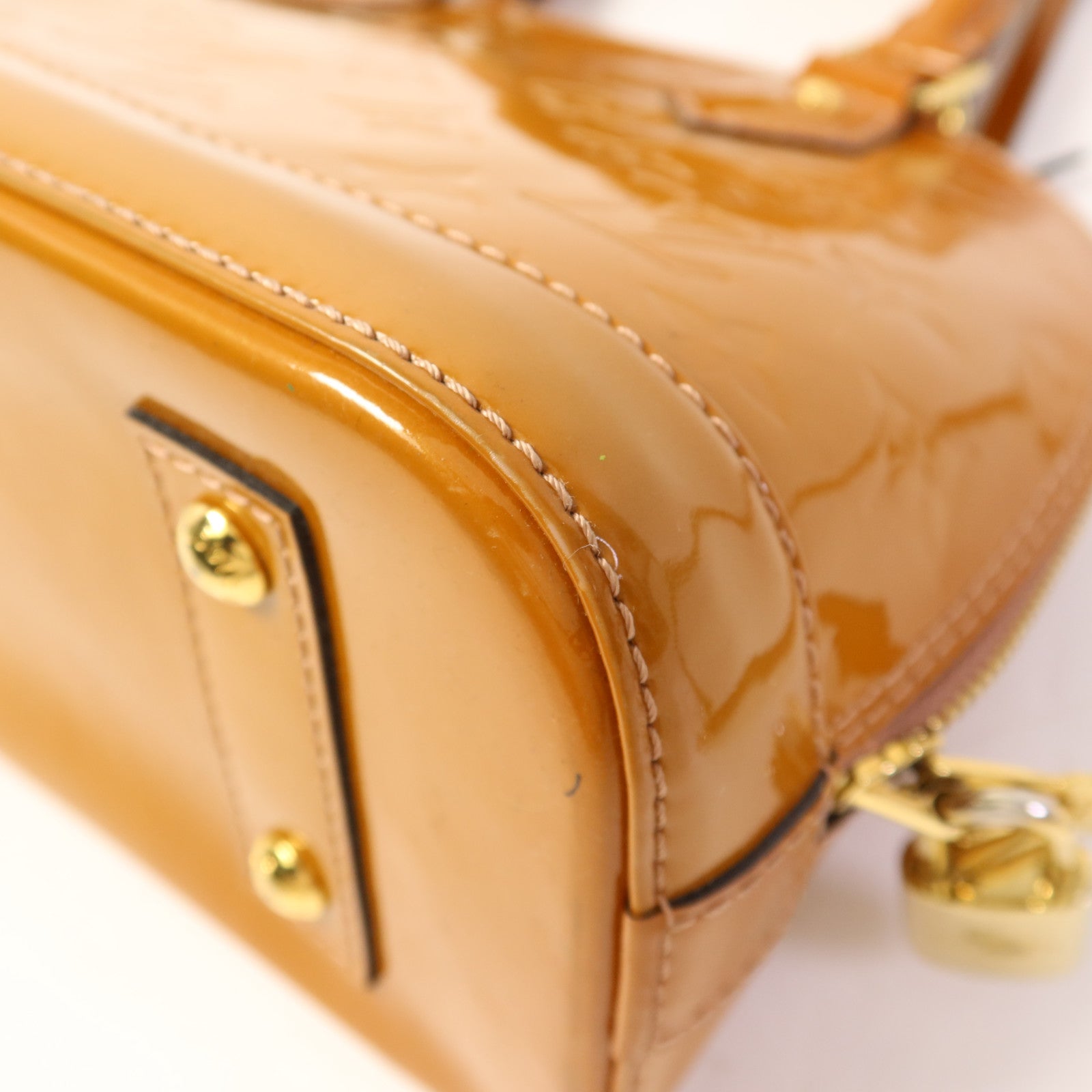 LOUIS VUITTON Vernis Alma BB金扣手挽肩背兩用袋