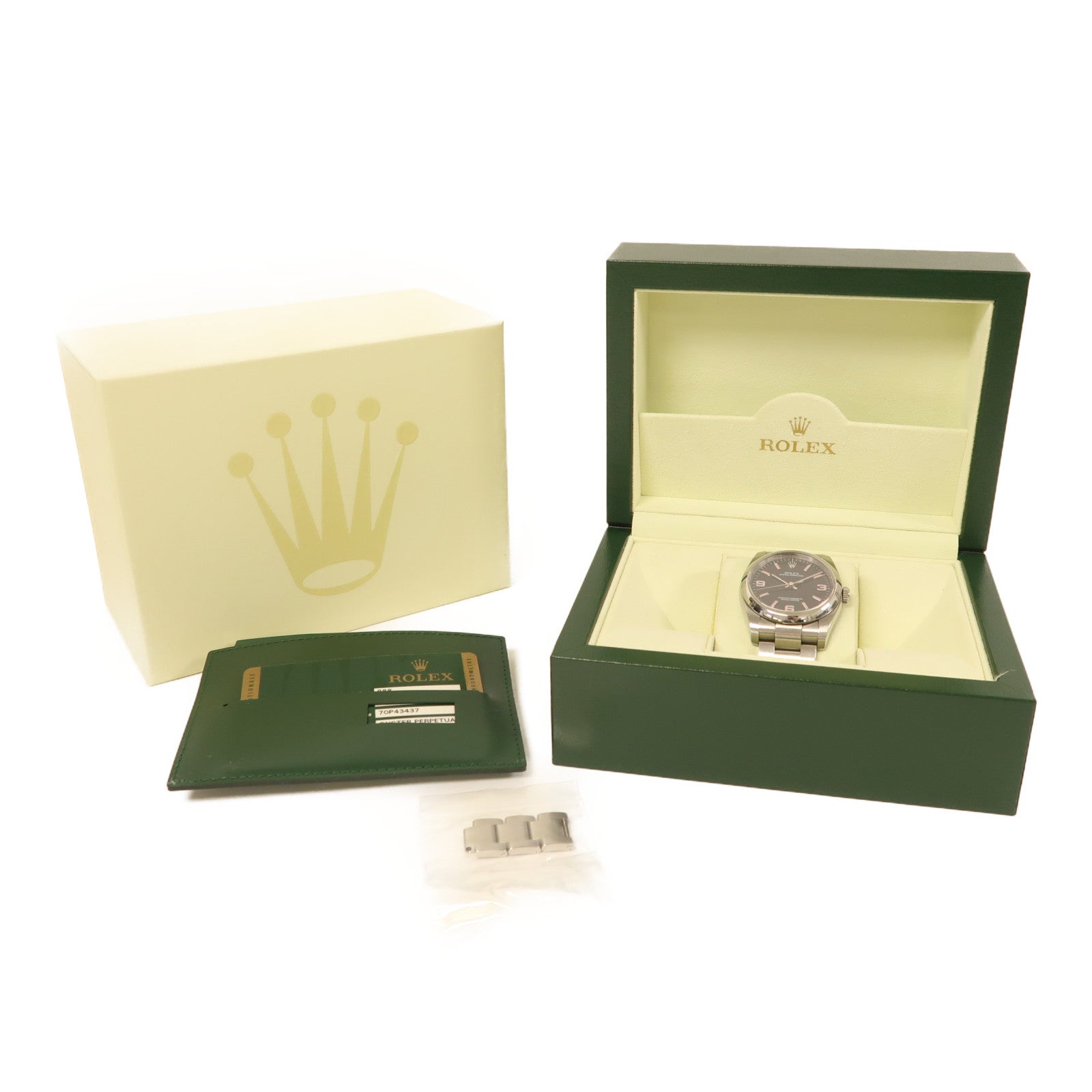 ROLEX Oyster Perpetual不鏽鋼手錶自動機芯黑色