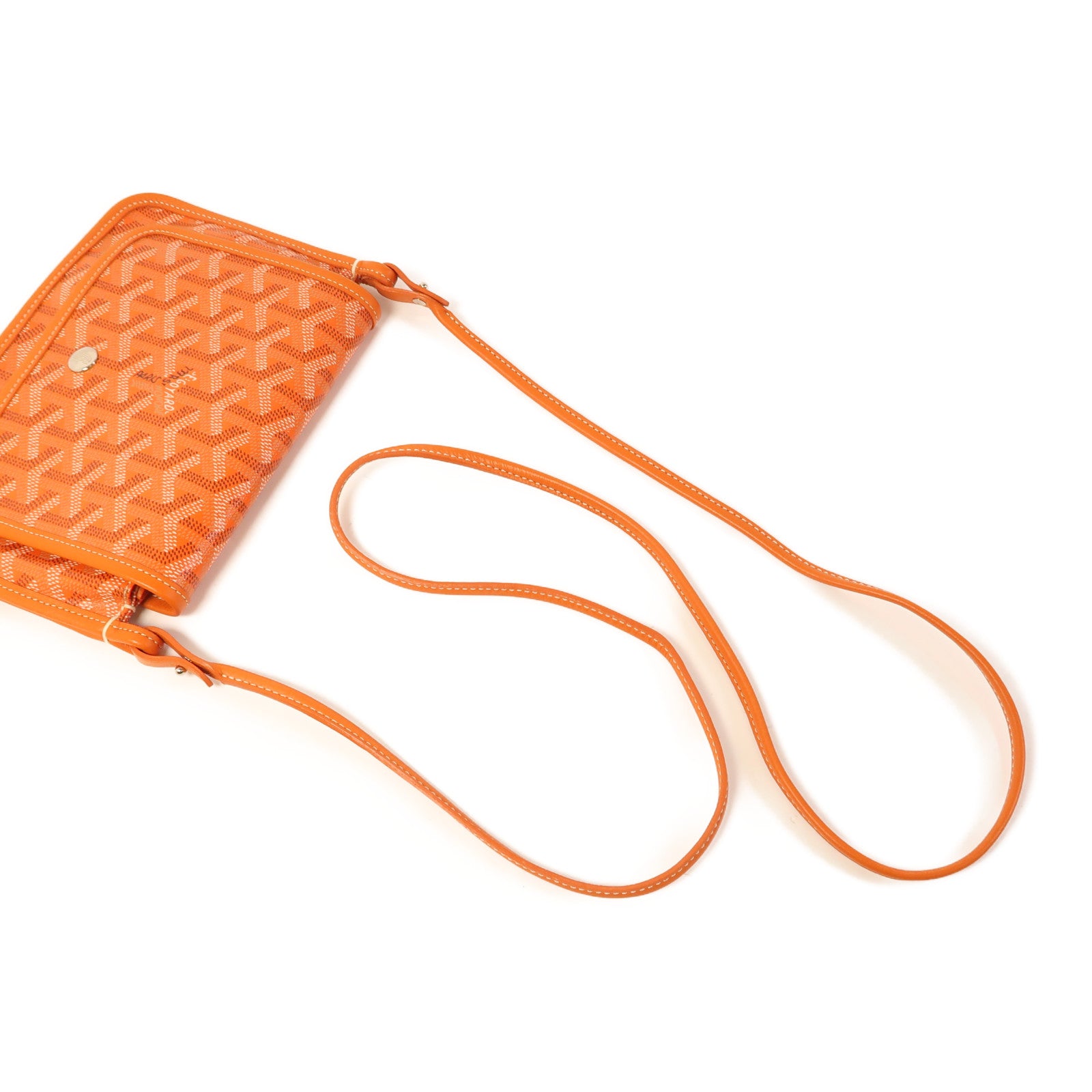 GOYARD 塗層帆布Plume銀扣肩背袋