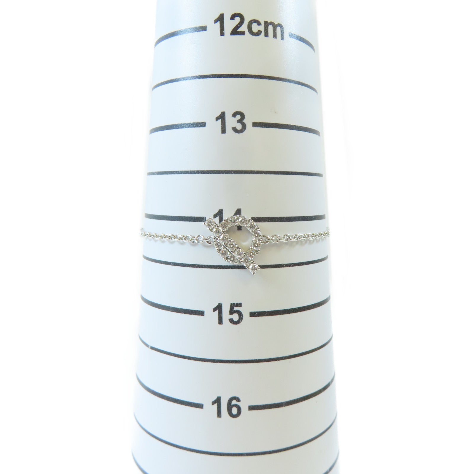 HERMES 【激減優惠】18K白金Finesse XS Diamond Bracelet 0.55ct鑽石手鏈#14.25cm