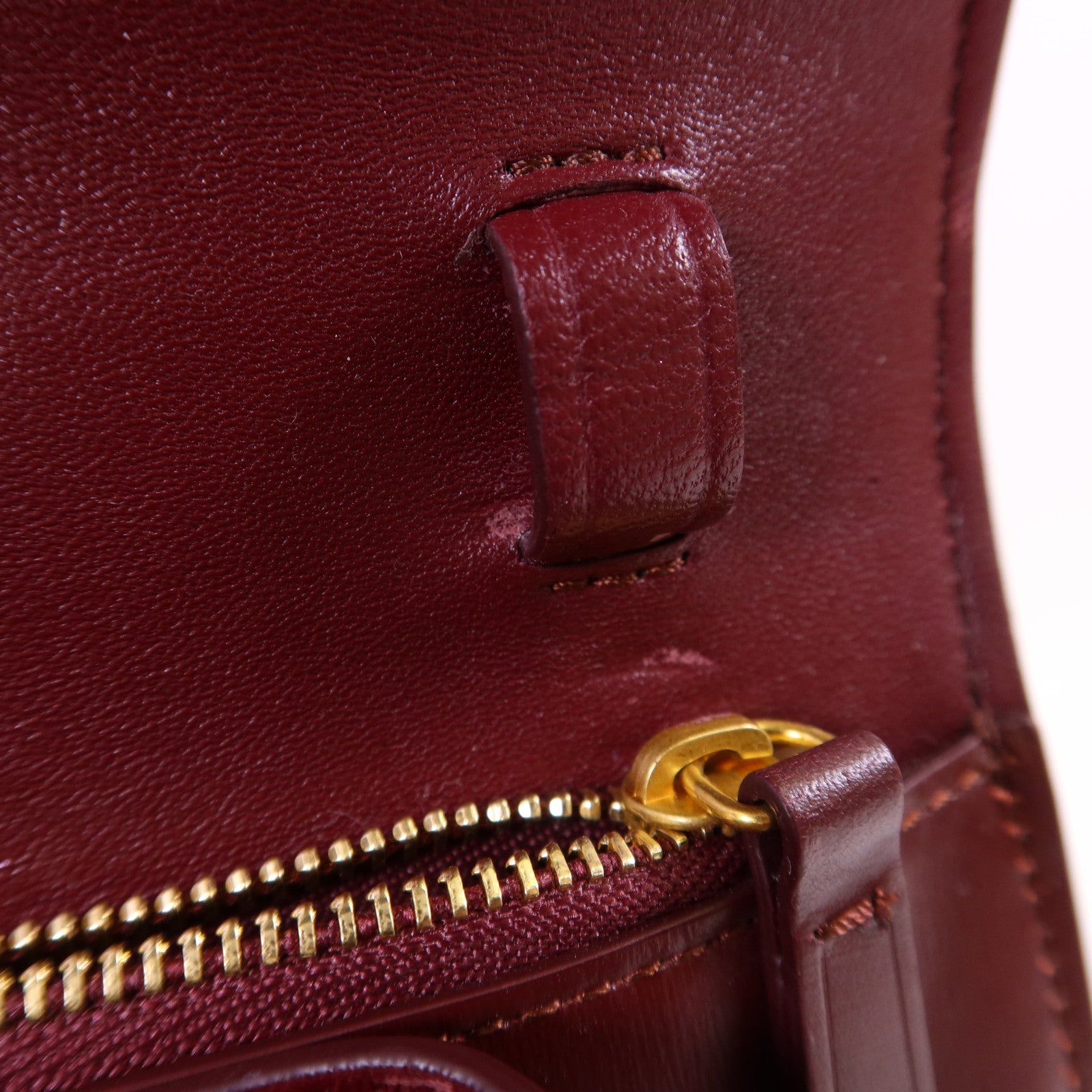 CELINE 牛皮皮革Shoulder Bag金扣肩背袋