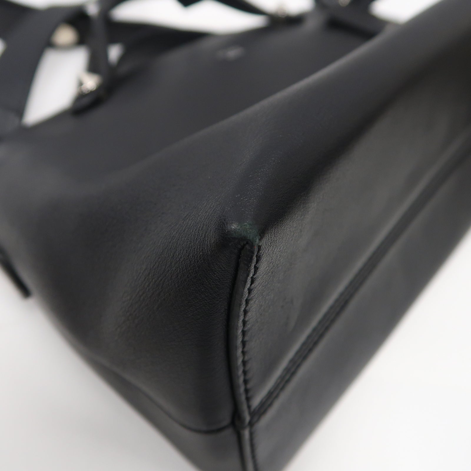 FENDI 牛皮皮革By The Way 2Way Shoulder Bag手挽肩背兩用袋黑色