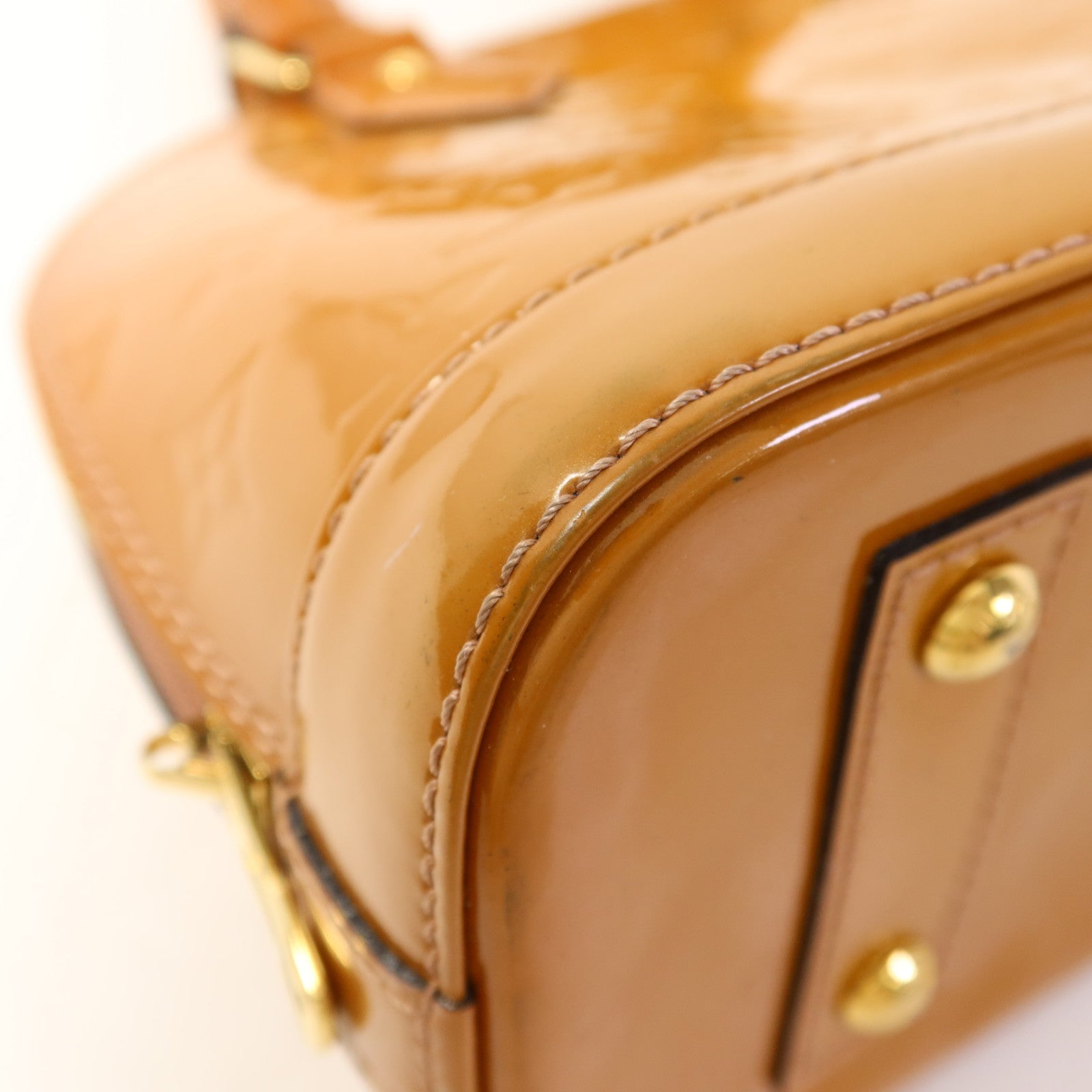 LOUIS VUITTON Vernis Alma BB金扣手挽肩背兩用袋